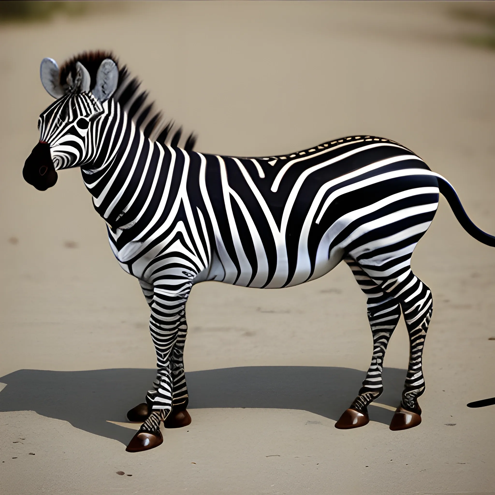 zebra mixed with a rat very very ugly