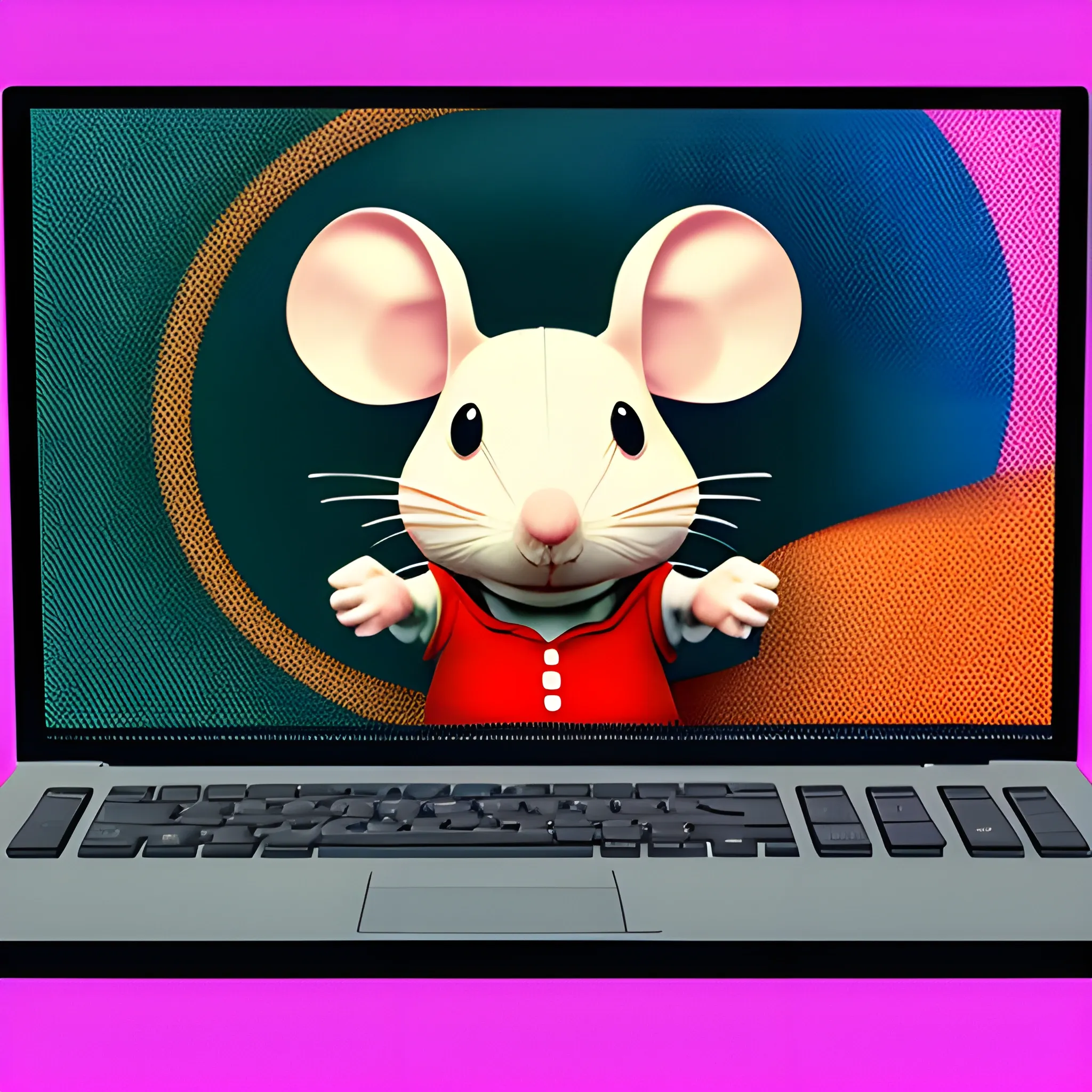 Mouse playing games，gamefi, Poster background image。,Trippy