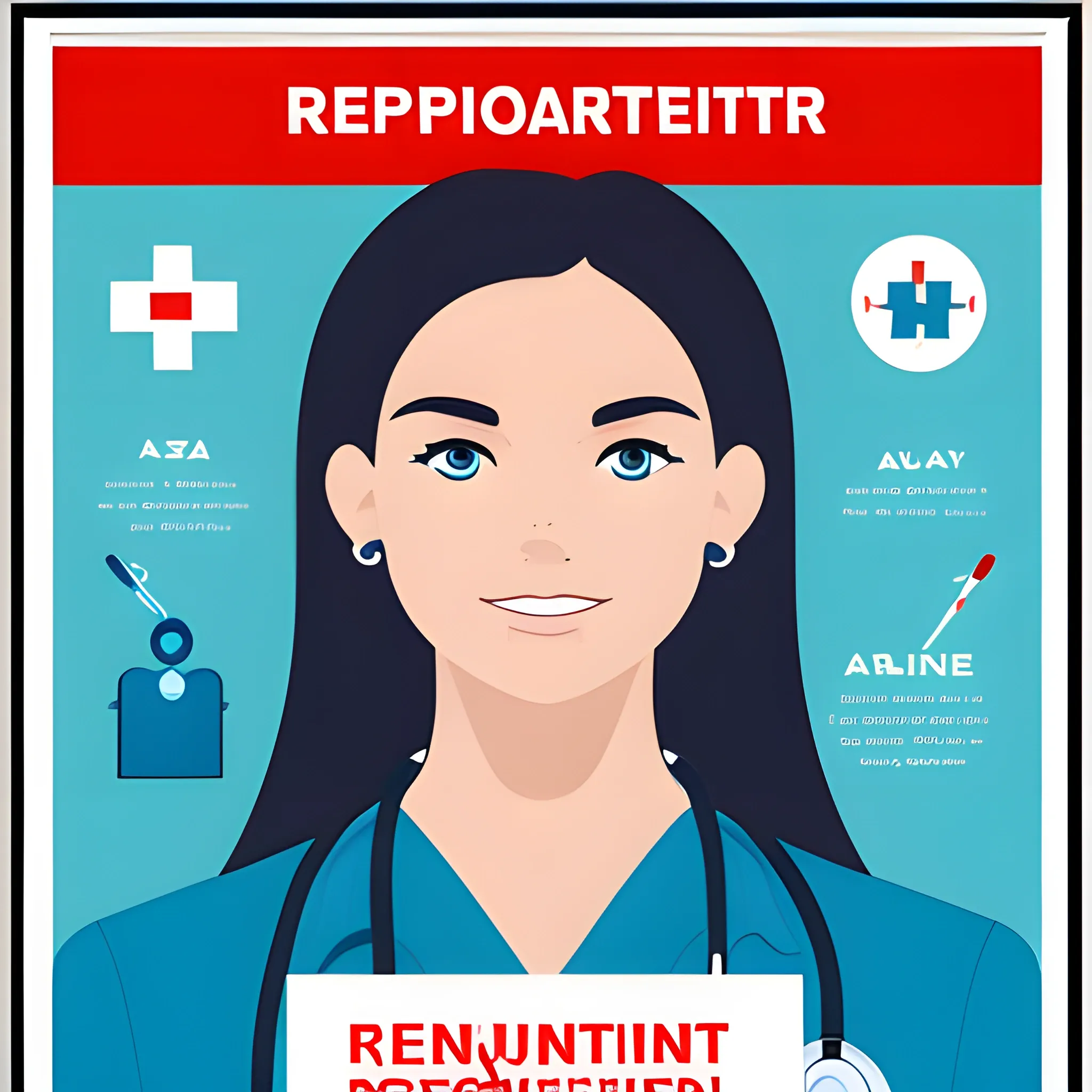 Recruitment poster，Nursing science popularization，Medical science popularization，Computer talent recruitment