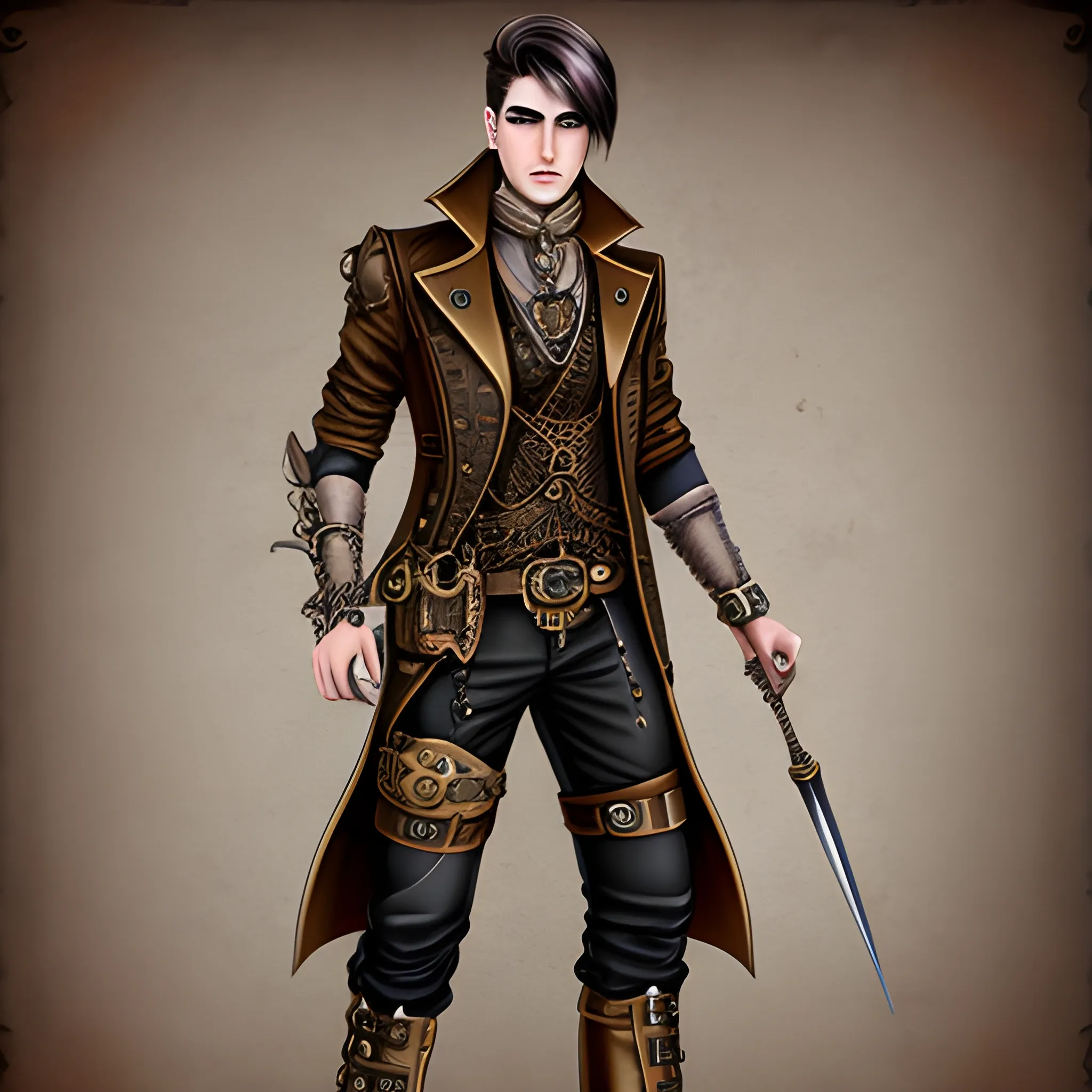 Male fantasy steampunk outfit

, Cartoon