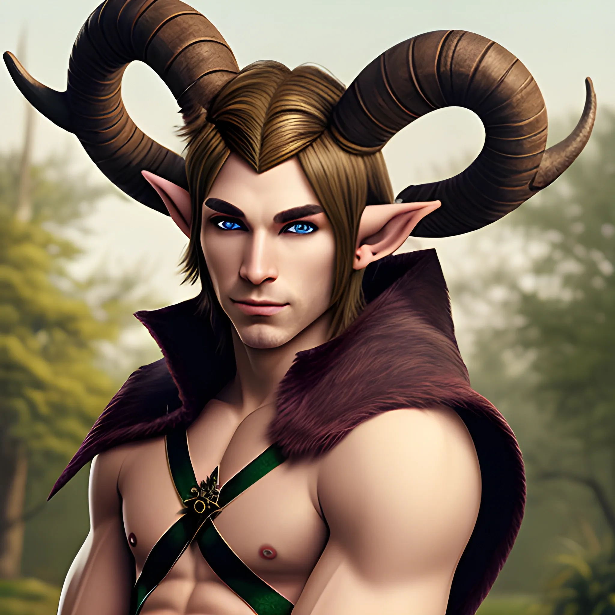  male elf with horns