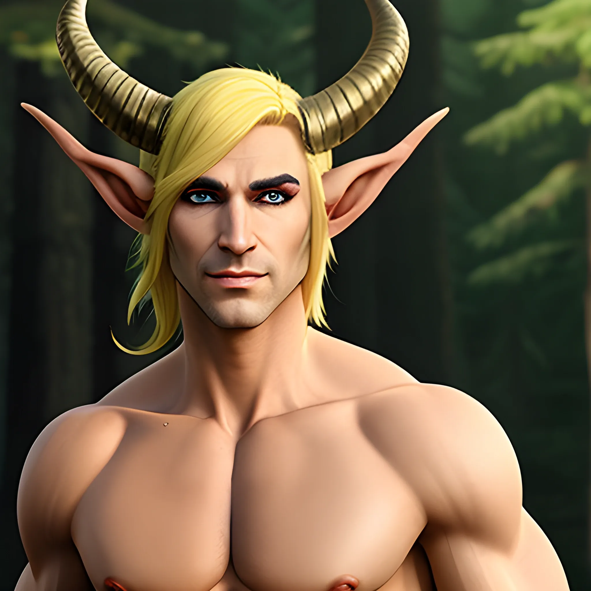  male elf with small horns