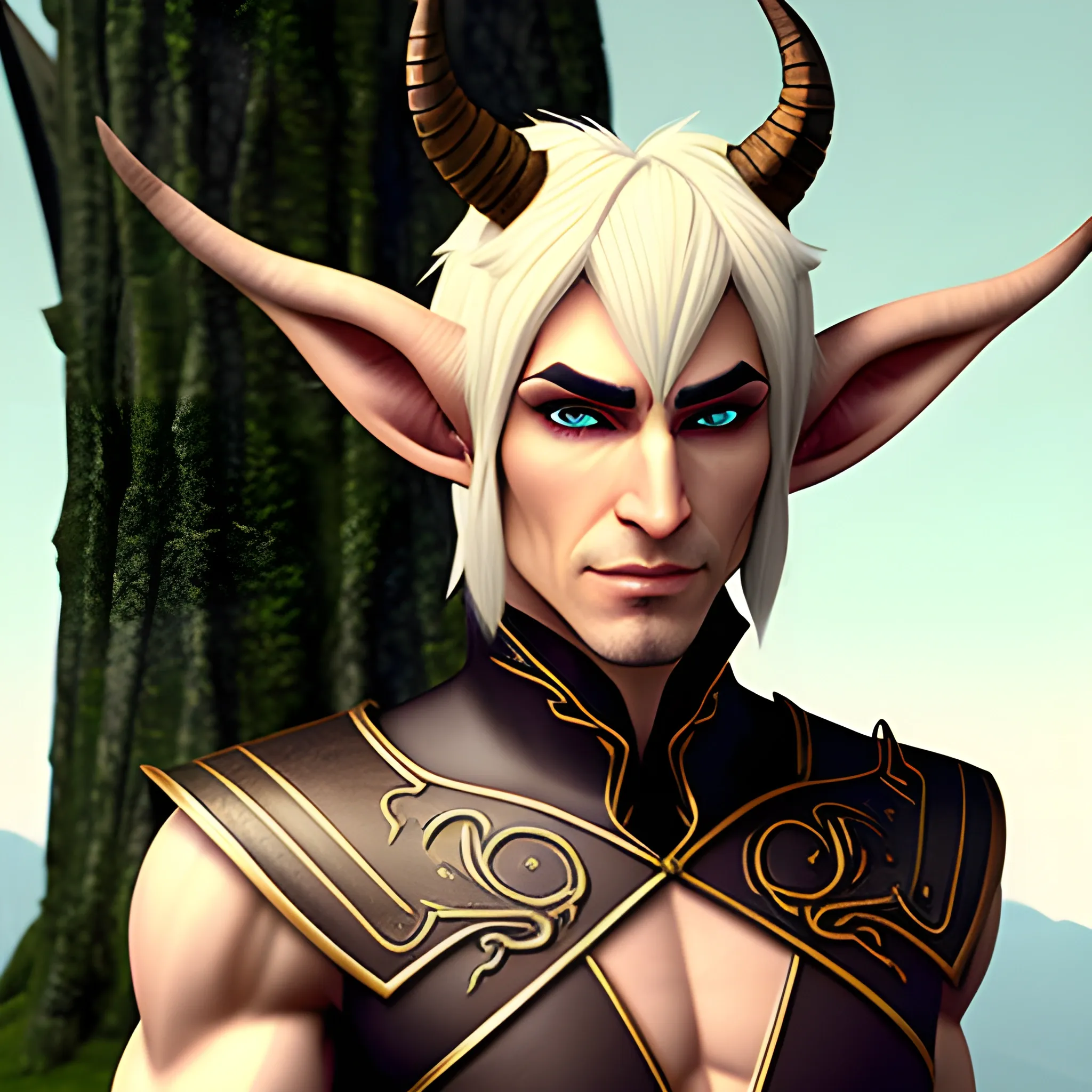  male elf with small horns