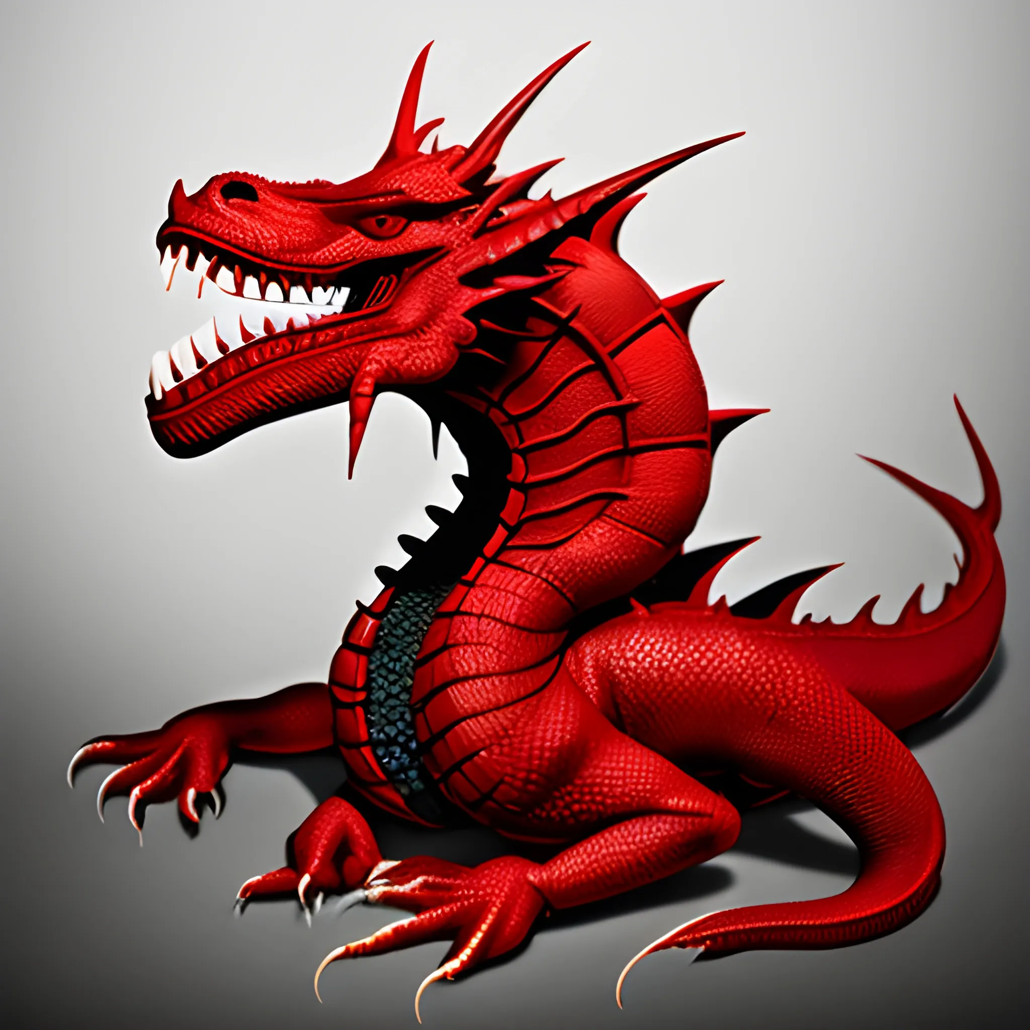 A red dragon