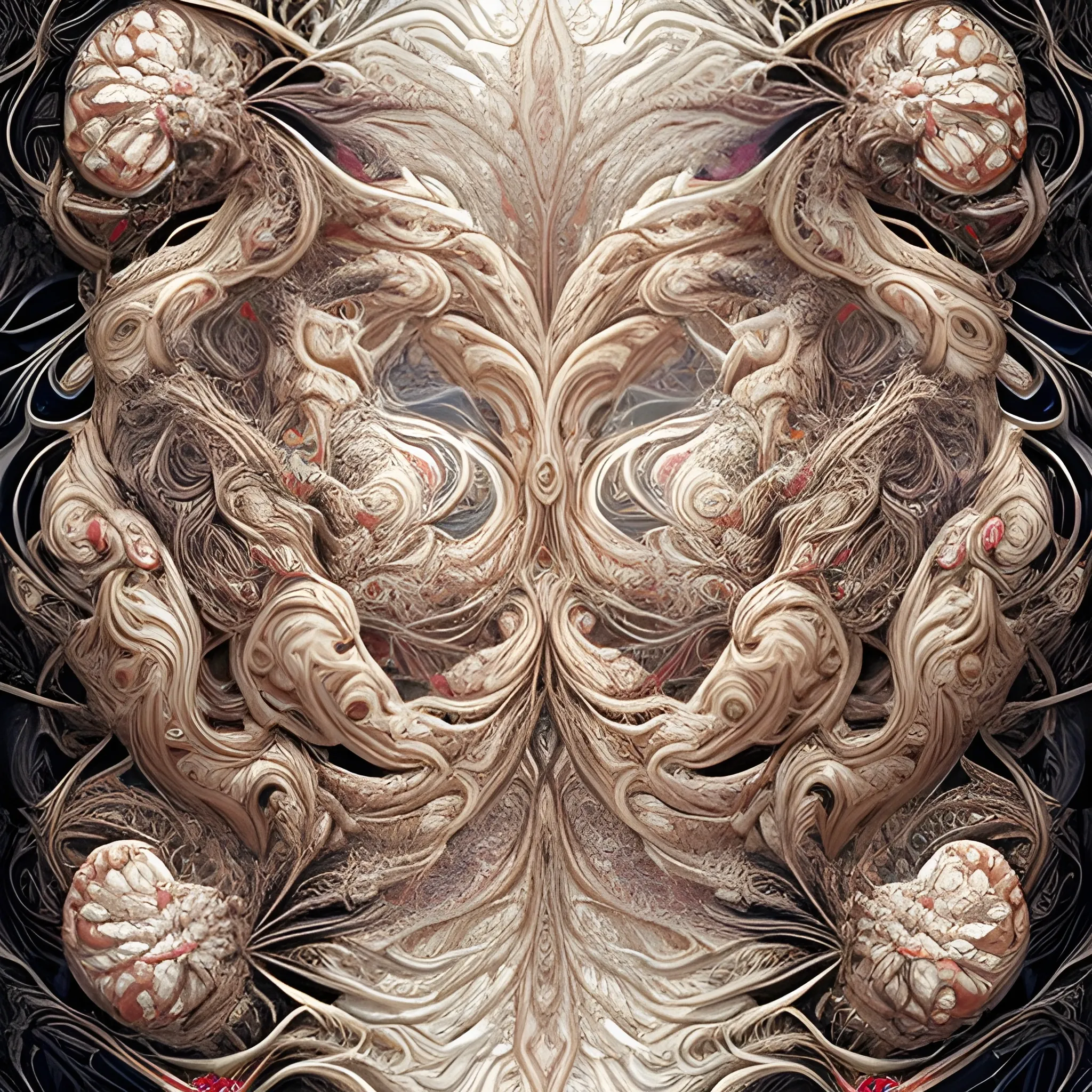 Two white male bodybuilders.  They are handsome and flexing their muscles. an ultra hd detailed painting of many different types of flowers by Android Jones, Earnst Haeckel, James Jean. behance contest winner, generative art, Baroque, intricate patterns, fractalism, rococo.  Two white male bodybuilders.  
