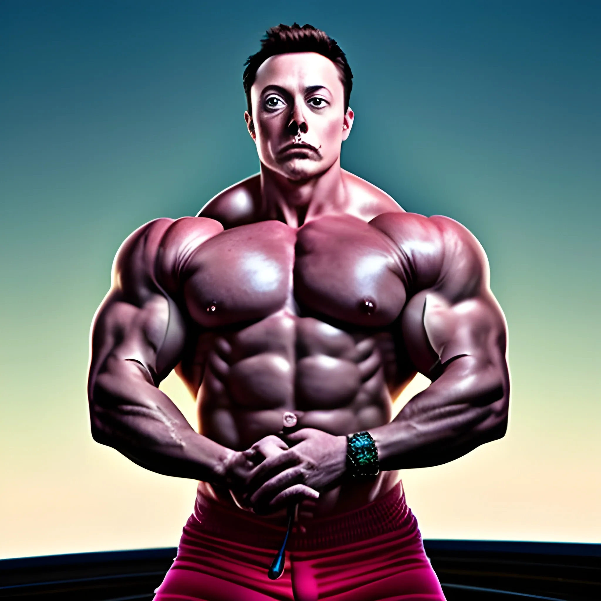 Muscular man musk, Trippy