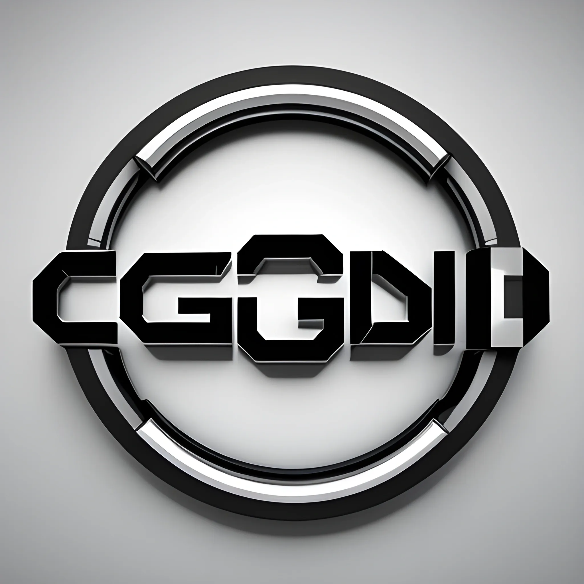 create a futuristic logo for a company called GIGEL, 3D, with text