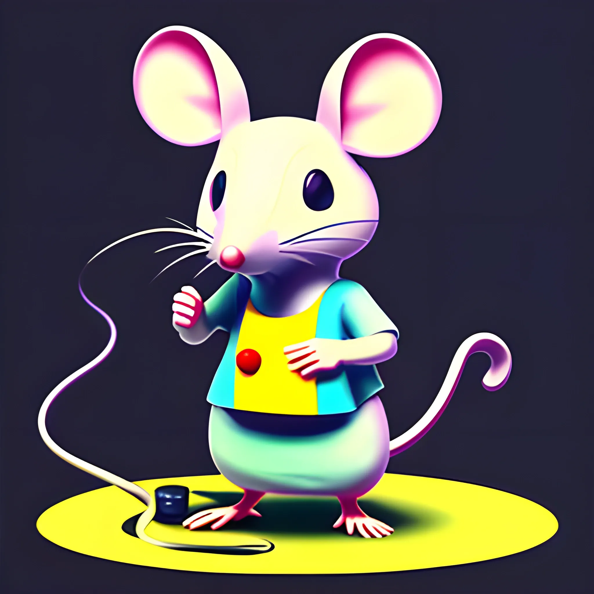 Mouse playing games,gamefi, Trippy