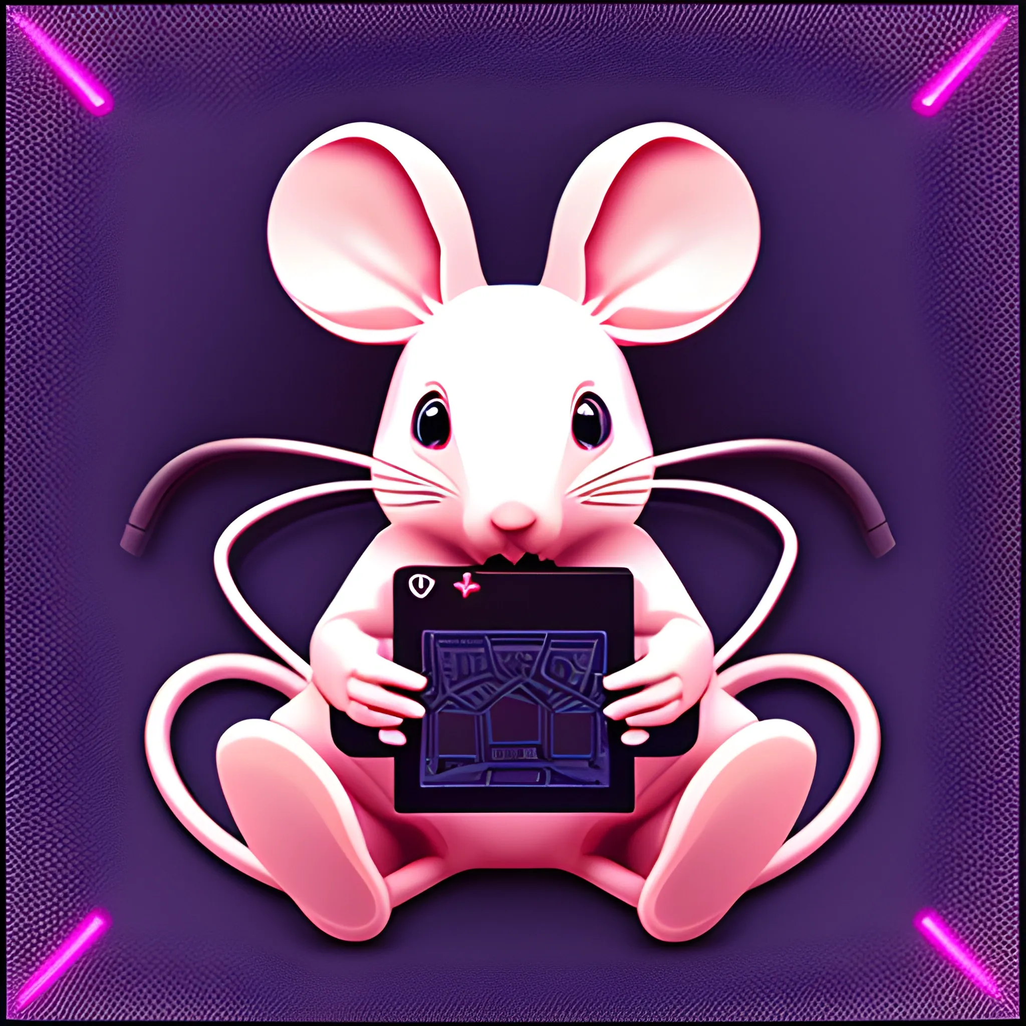 Mouse playing games,gamefi, Trippy