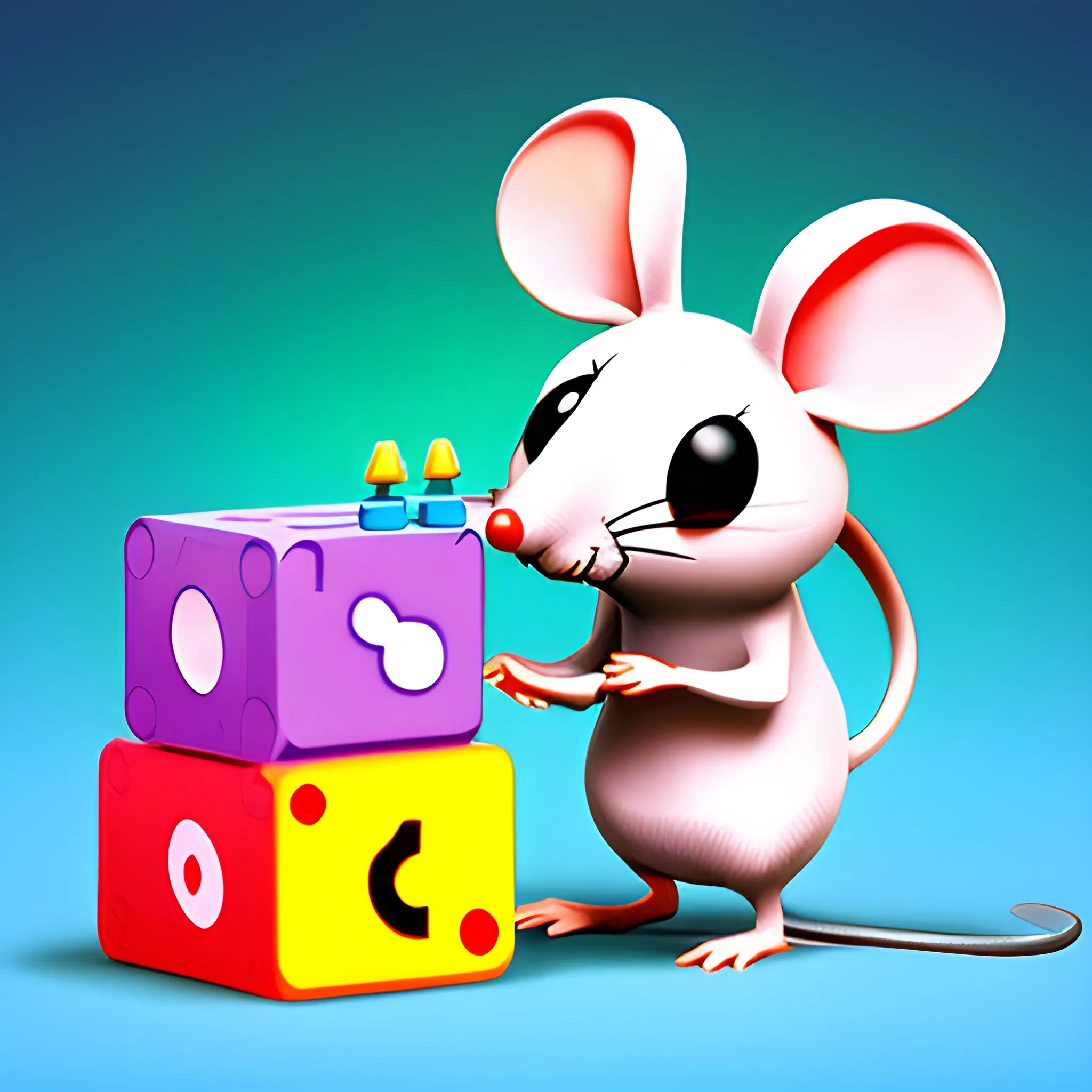 Mouse playing games,gamefi, Trippy,cute mouse