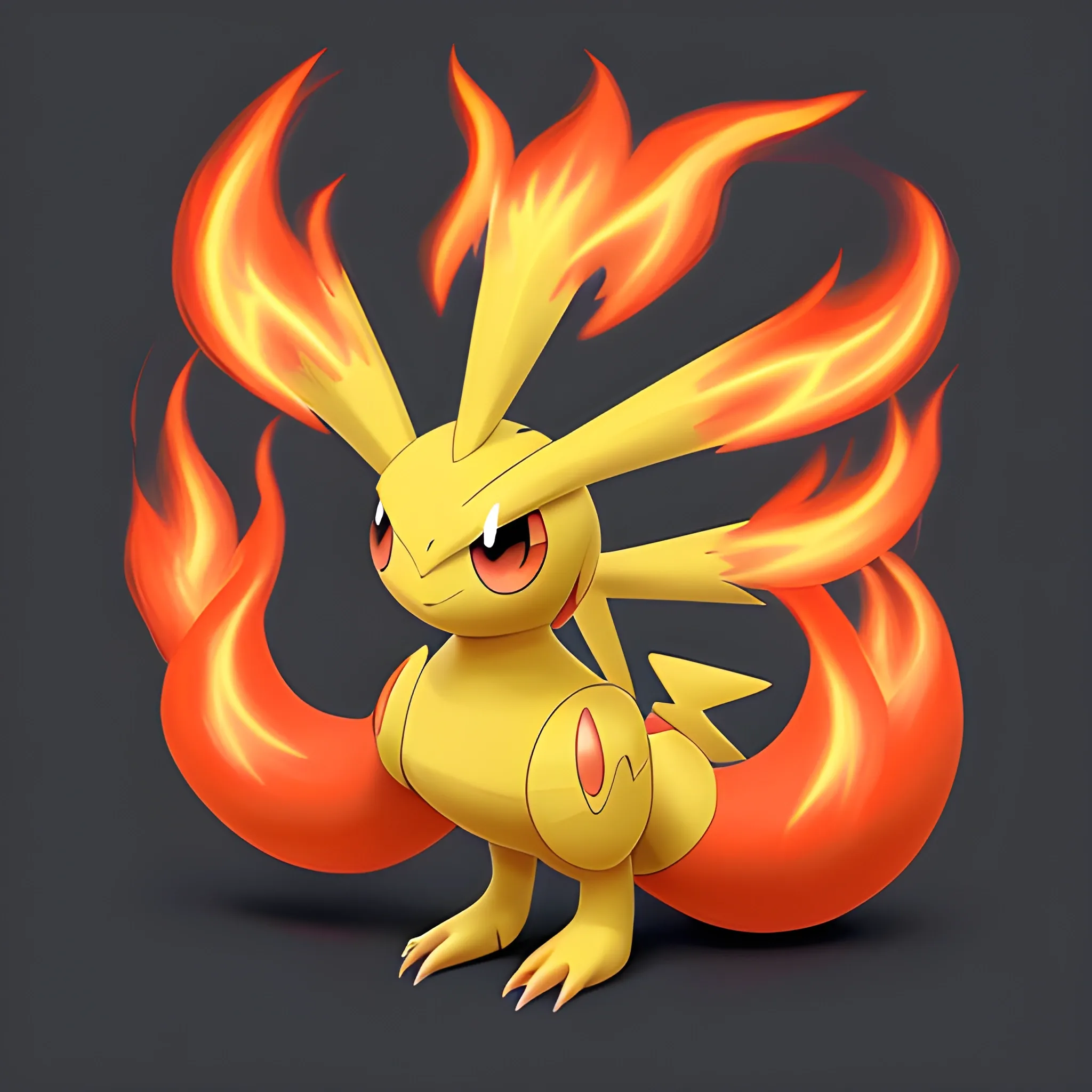 a fire tipe pokemon based on the idea of volta album by björk 