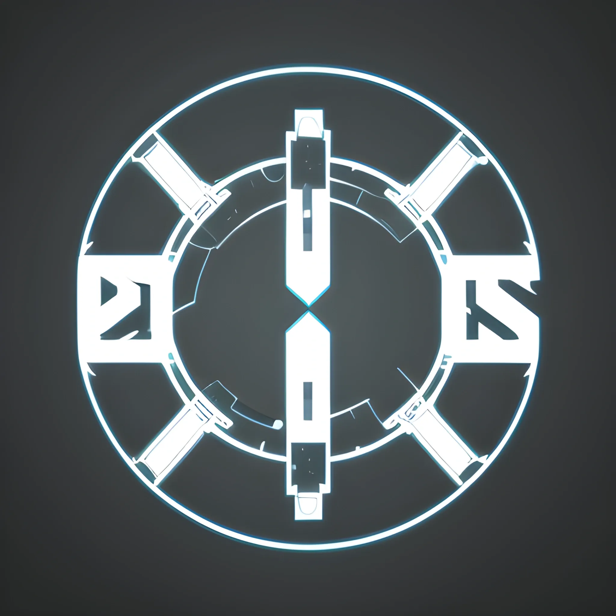  Digital, Futuristic Logo, minimalistic , 