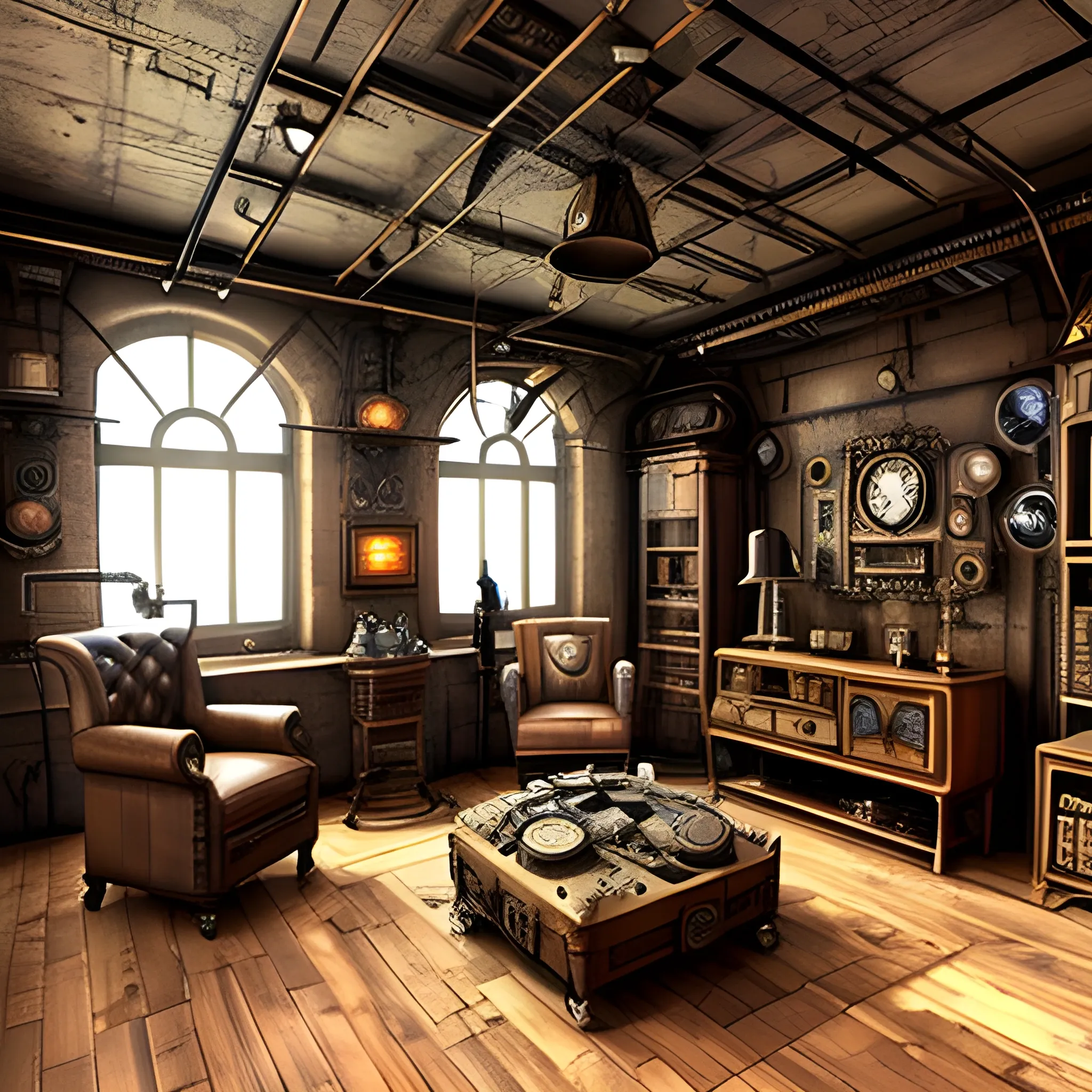 Steampunk room