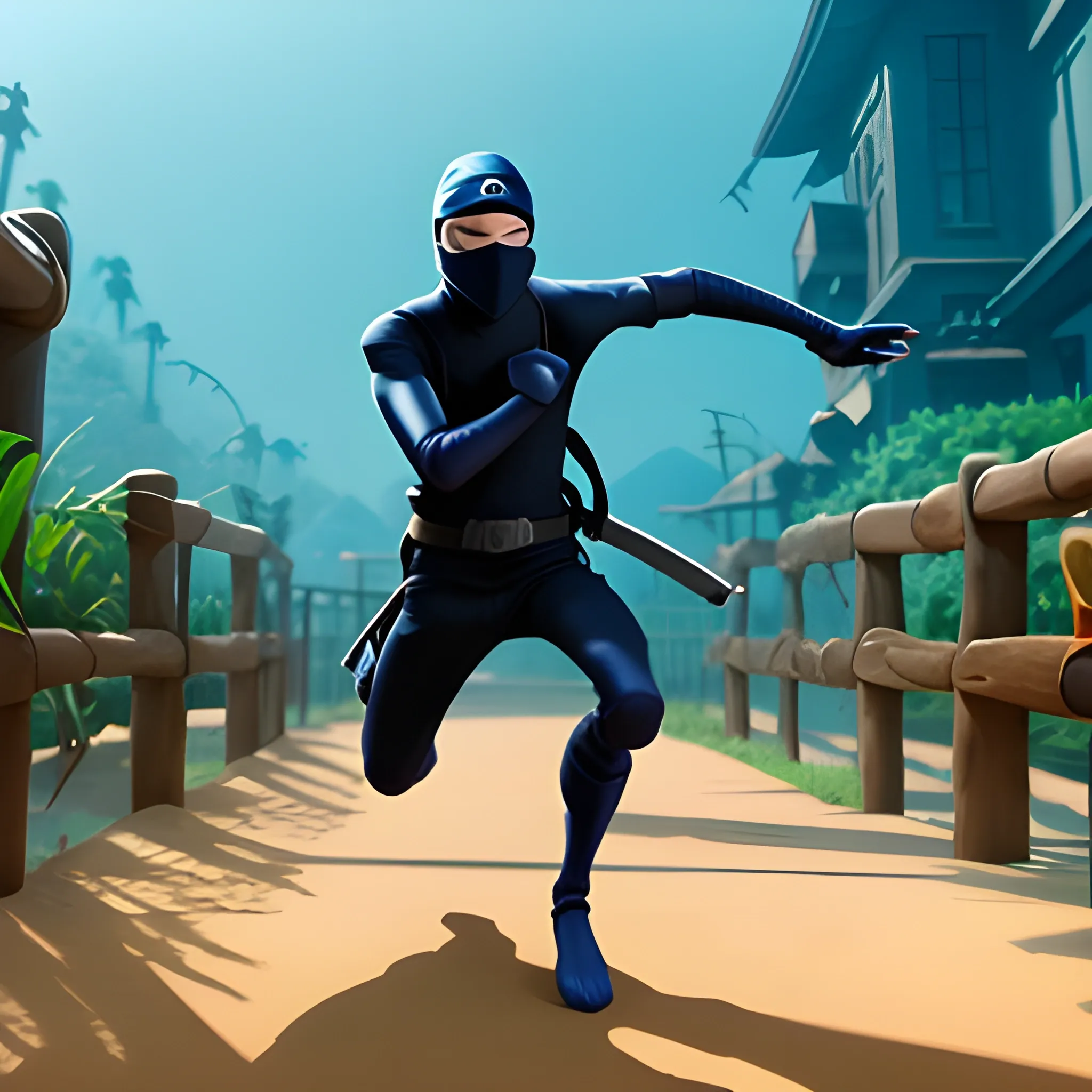  screenshot of Ninja in a pixar movie