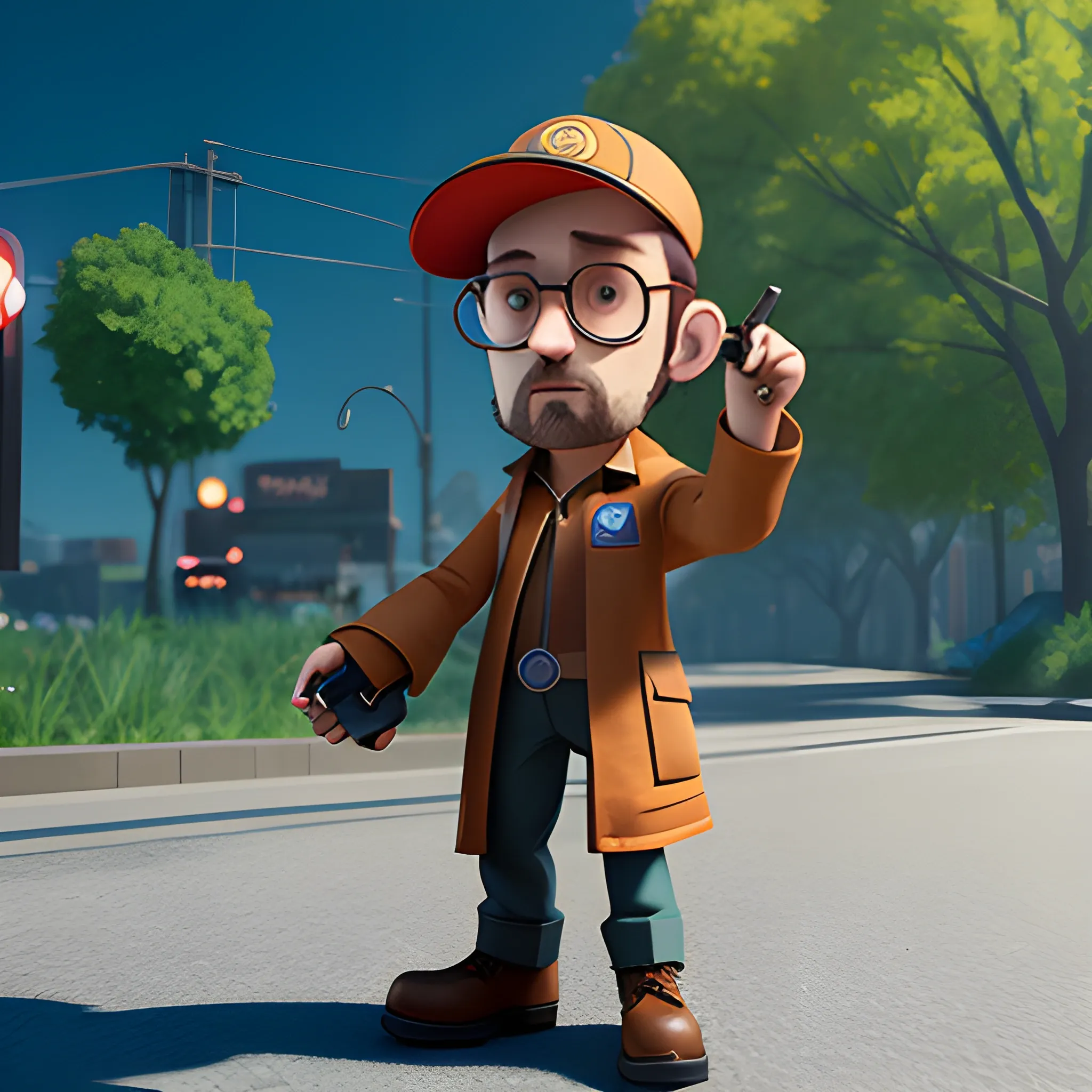 leon professional as a pixar disney character from up ( 2 0 0 9 ), unreal engine, octane render, 3 d render, photorealistic 