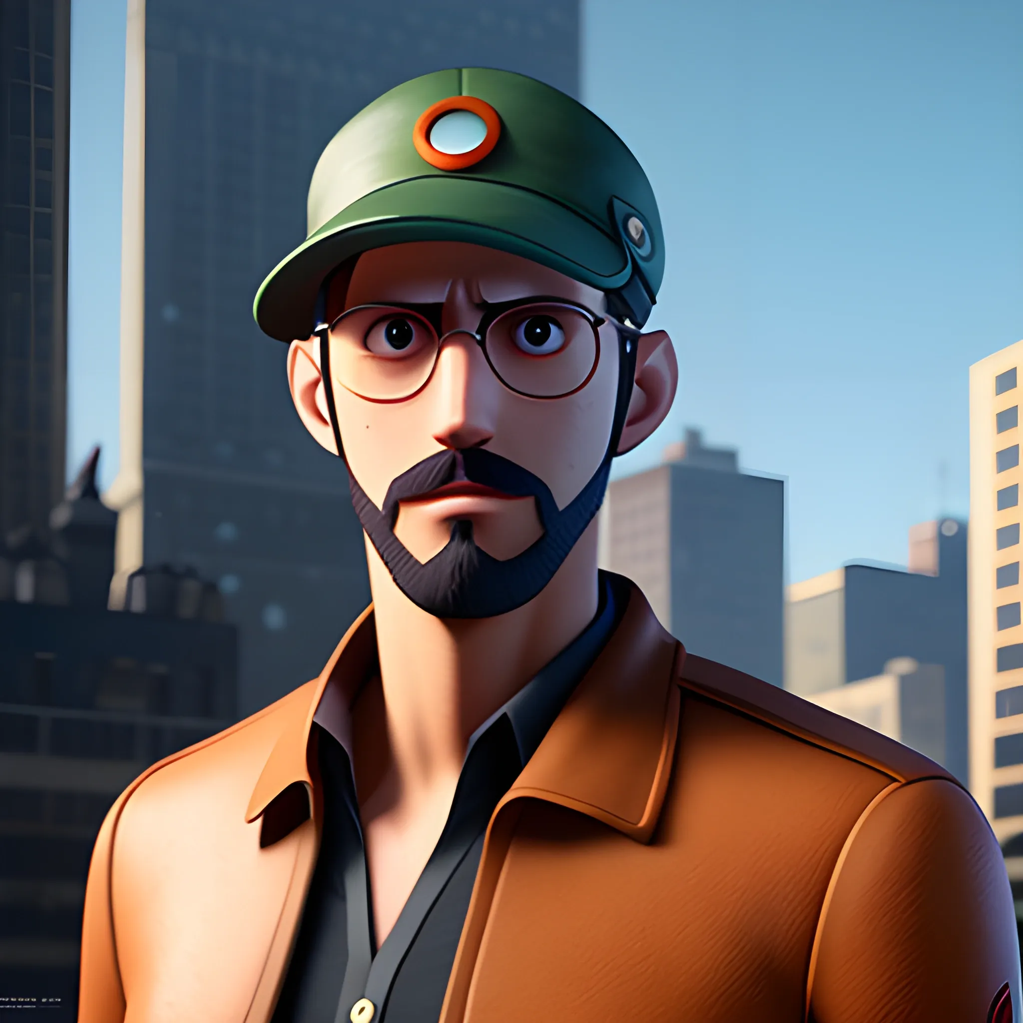 leon professional as a pixar disney character from up ( 2 0 0 9 ), unreal engine, octane render, 3 d render, photorealistic , 3D