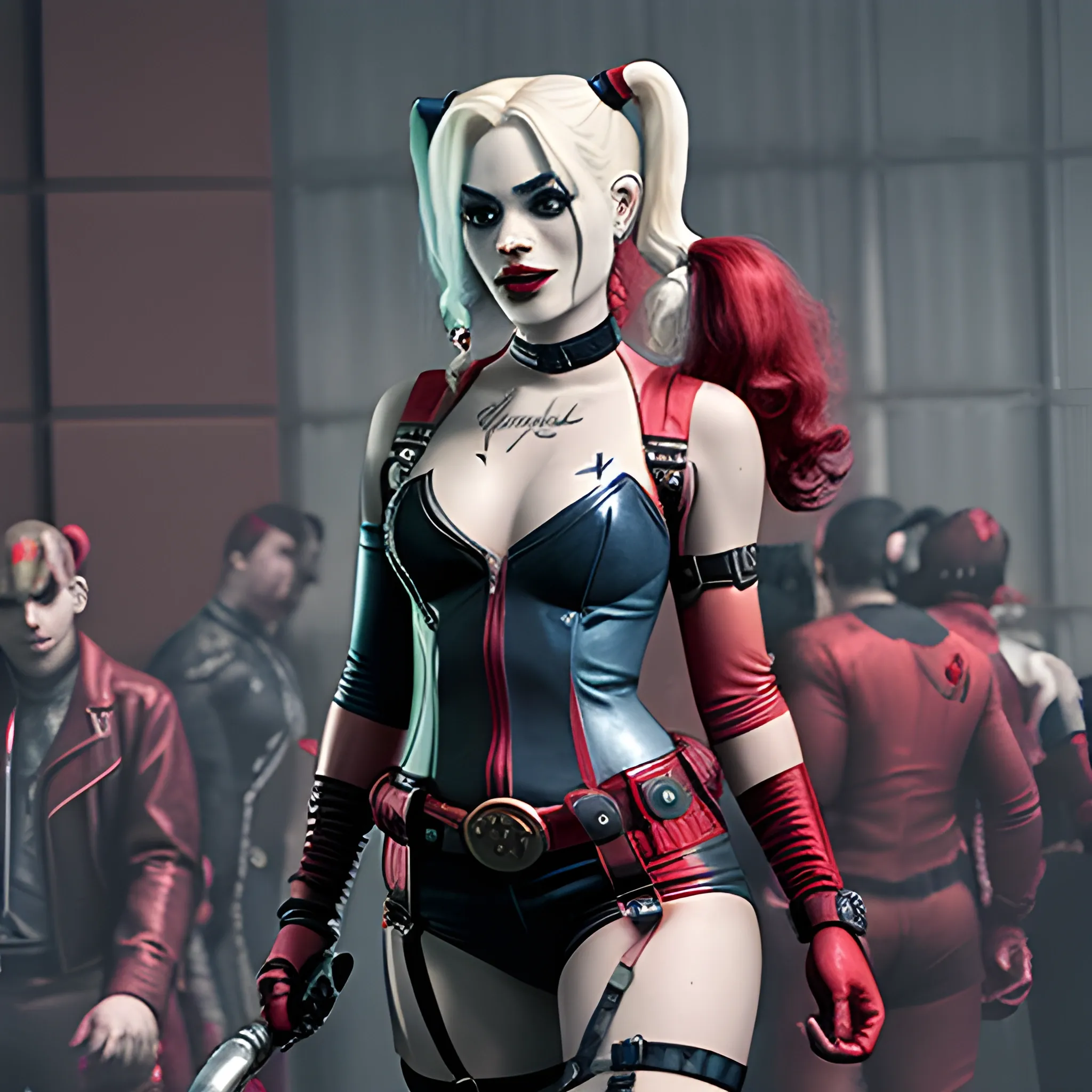 Crowdsourced AI Art - harley quinn - Arthub.ai