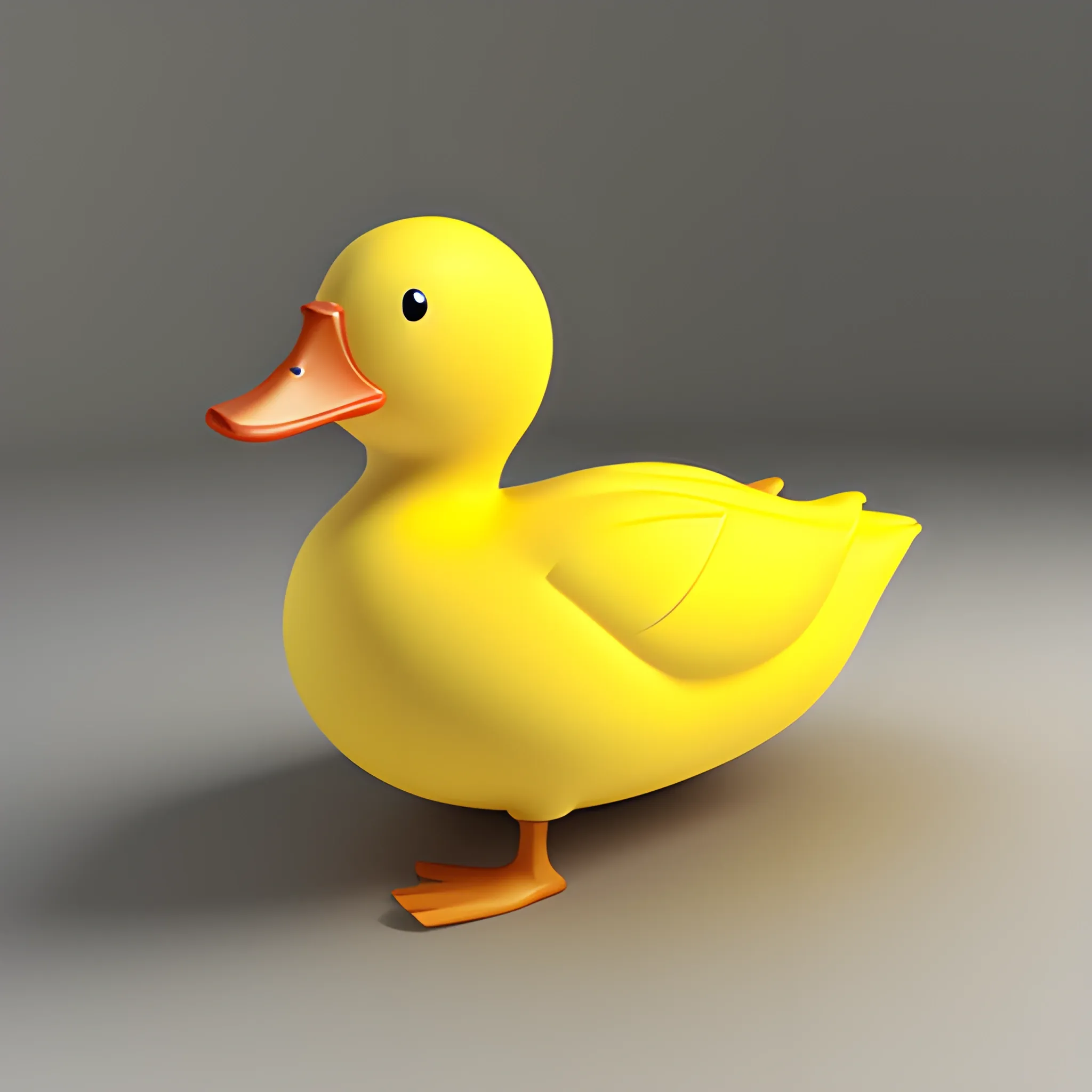 Yellow duck, 3D