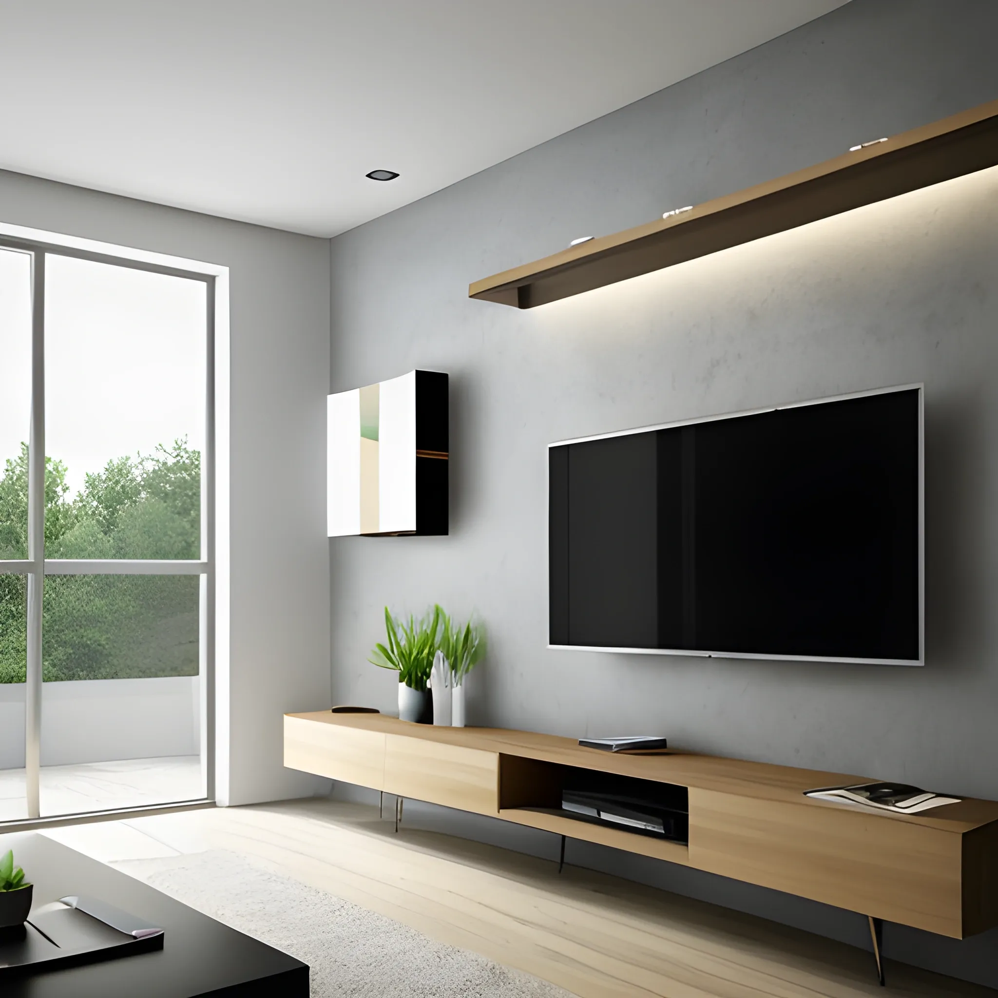 Wall Design with TV wall
