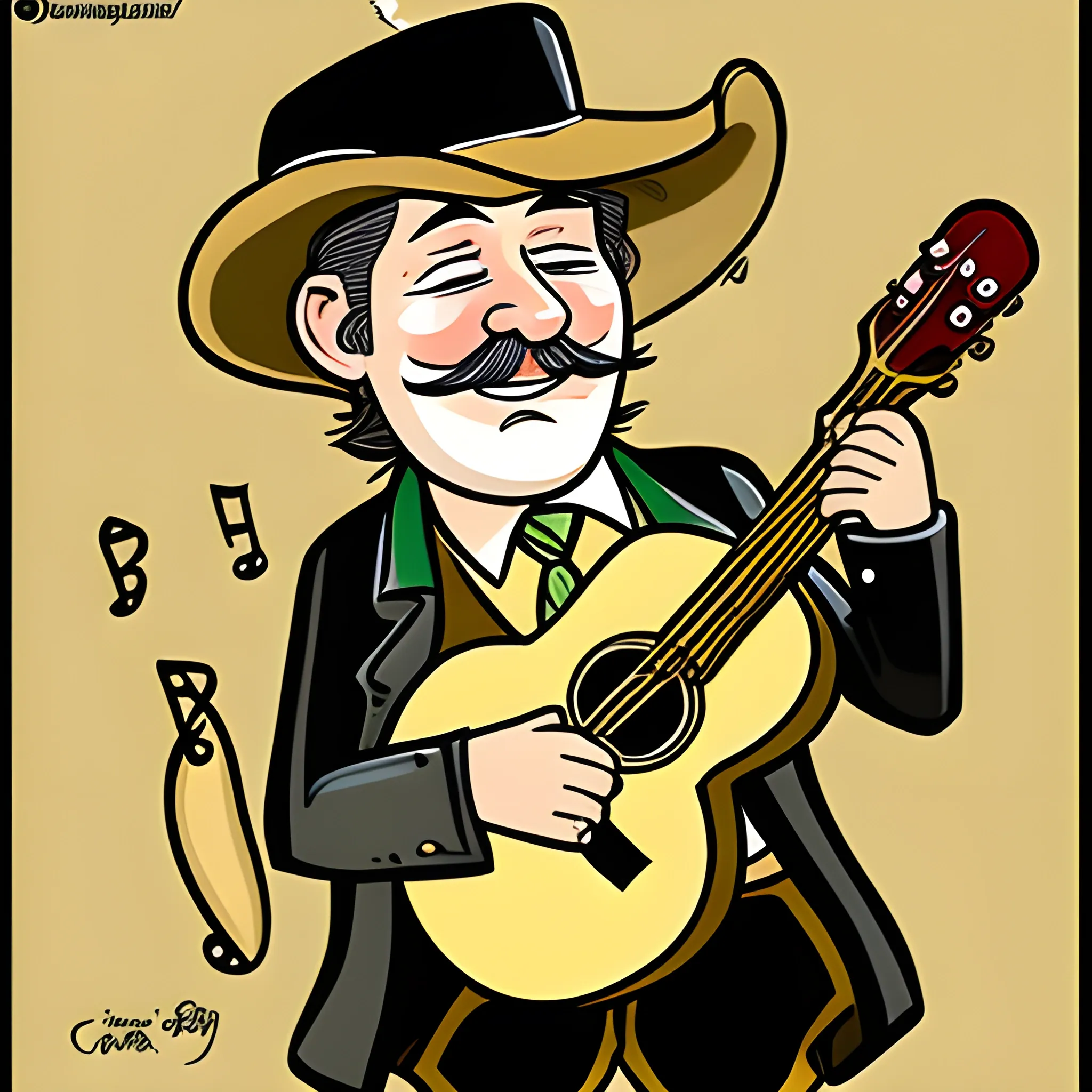 country bard, Cartoon, Cartoon