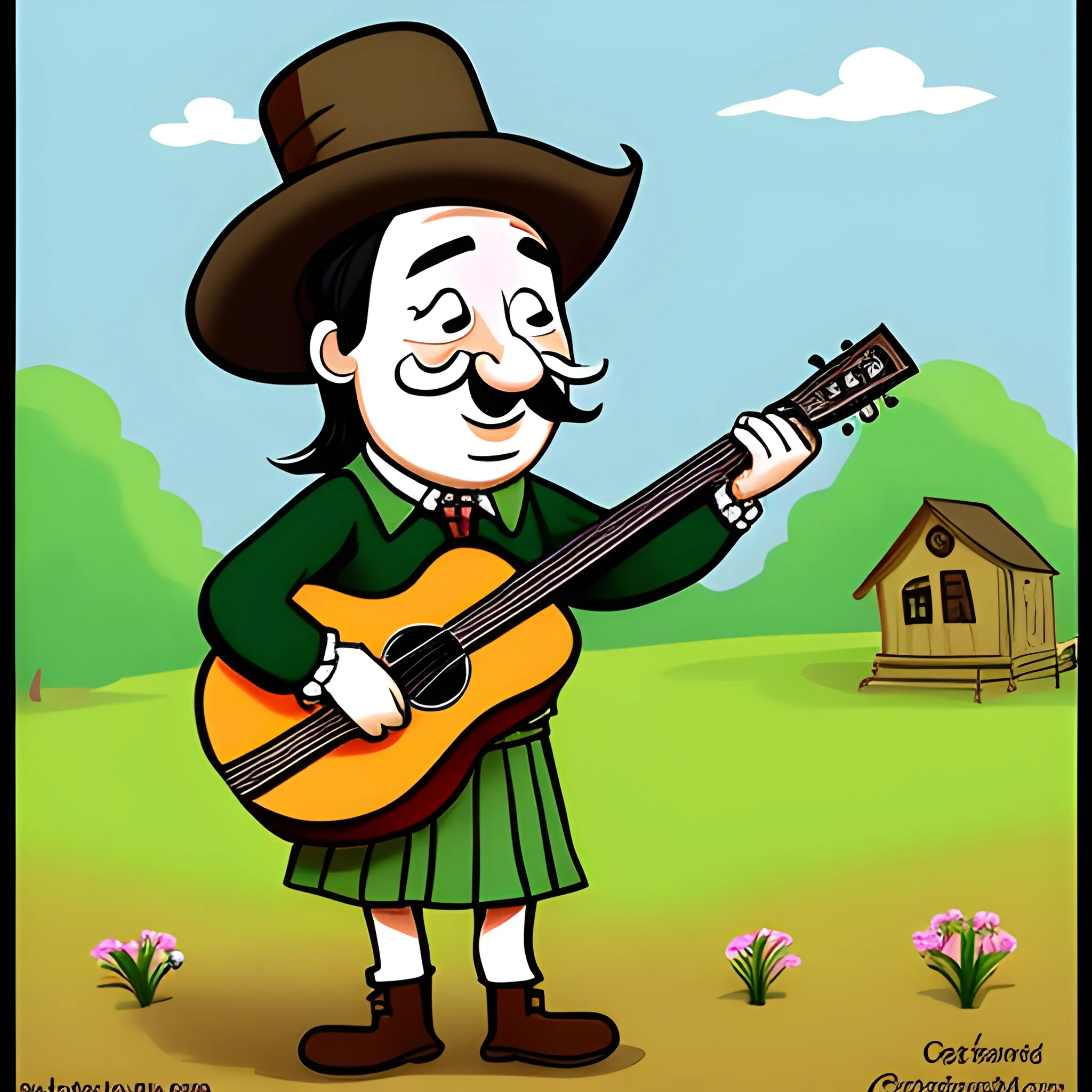 country bard, Cartoon, Cartoon