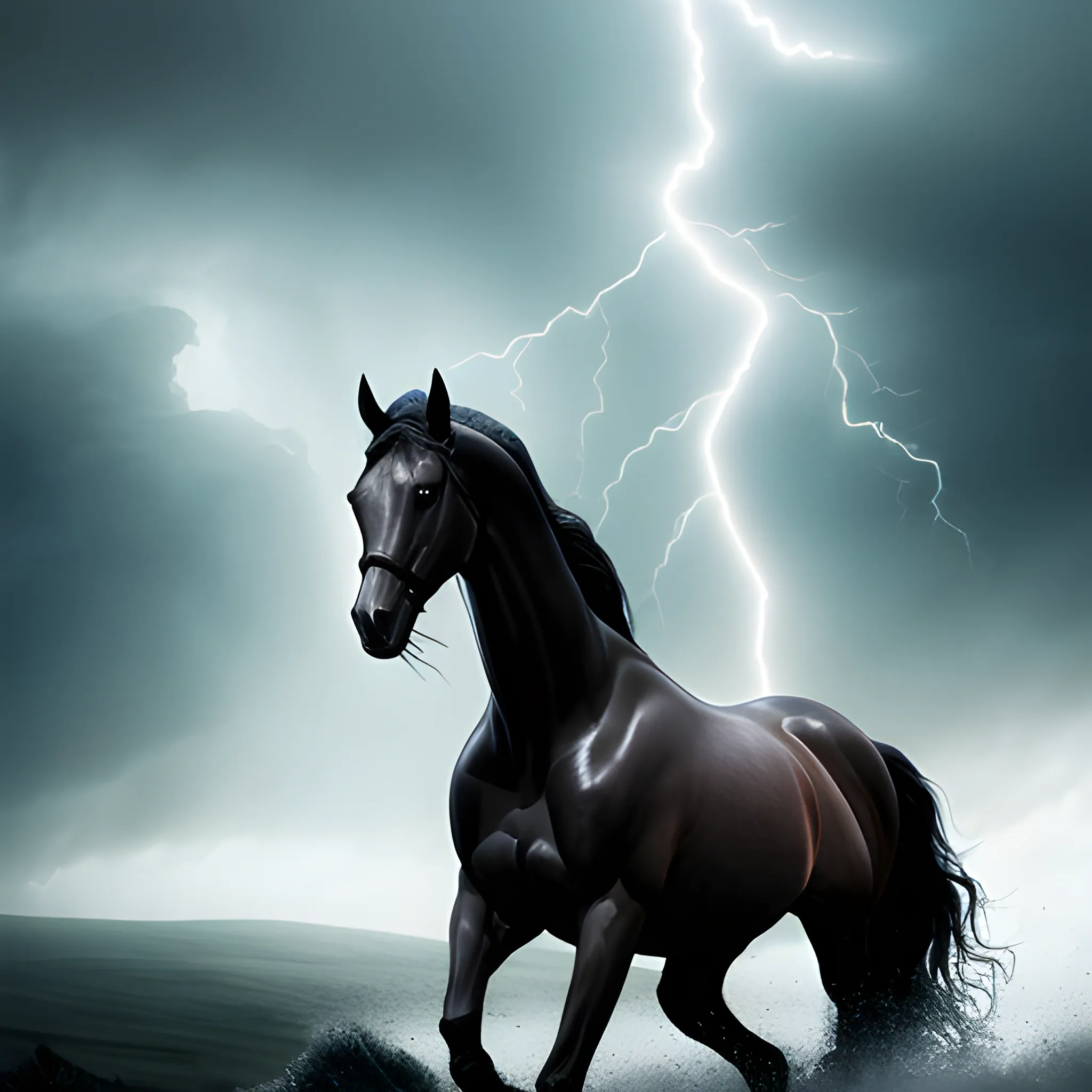 The specter known by storms as a feverish horse