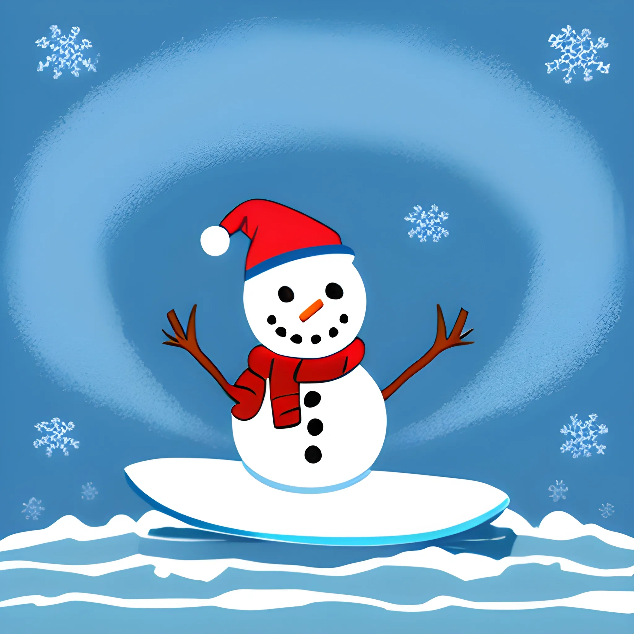 surfing snowman

, Cartoon, Pencil Sketch, 3D