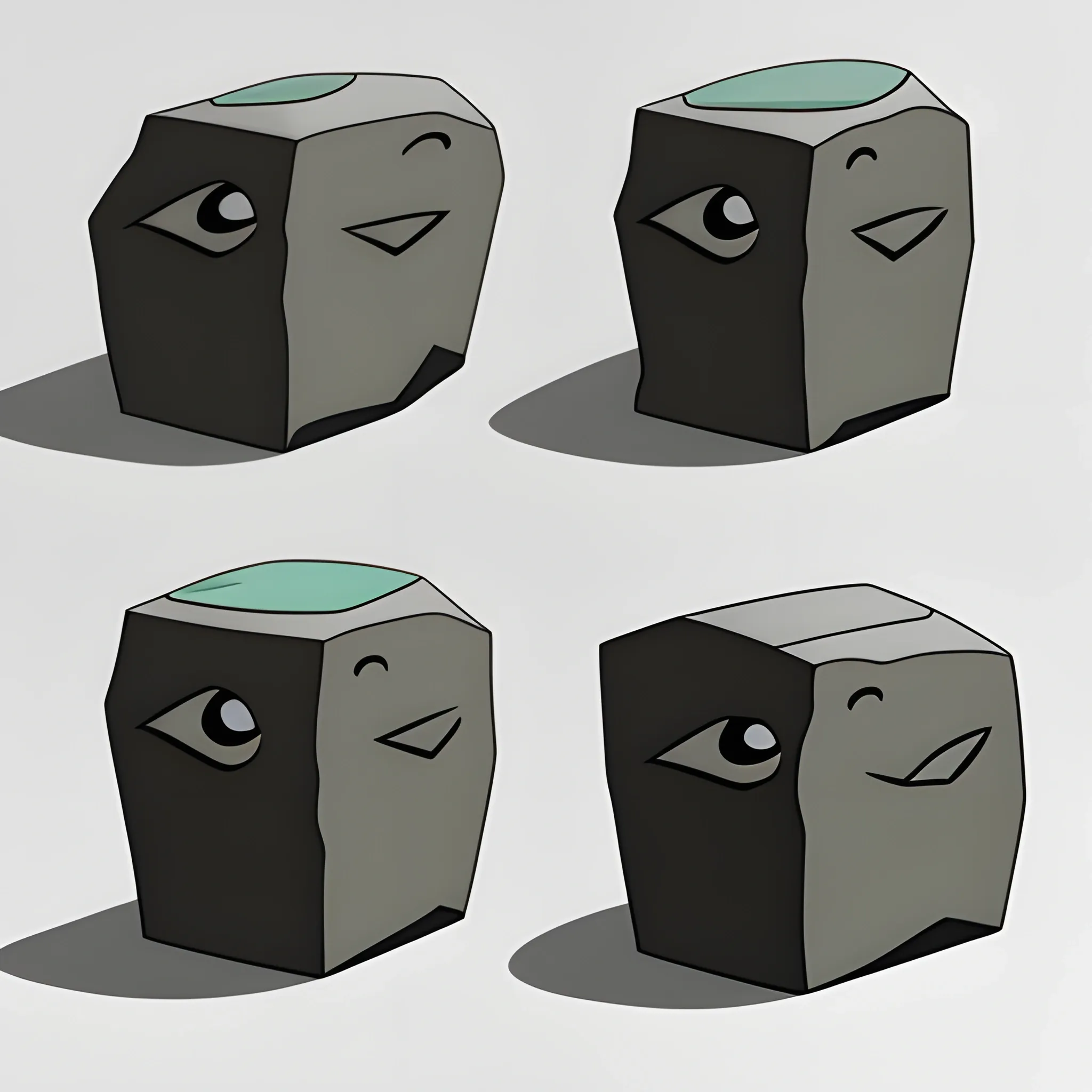 Generate a cartoon style stone - Arthub.ai