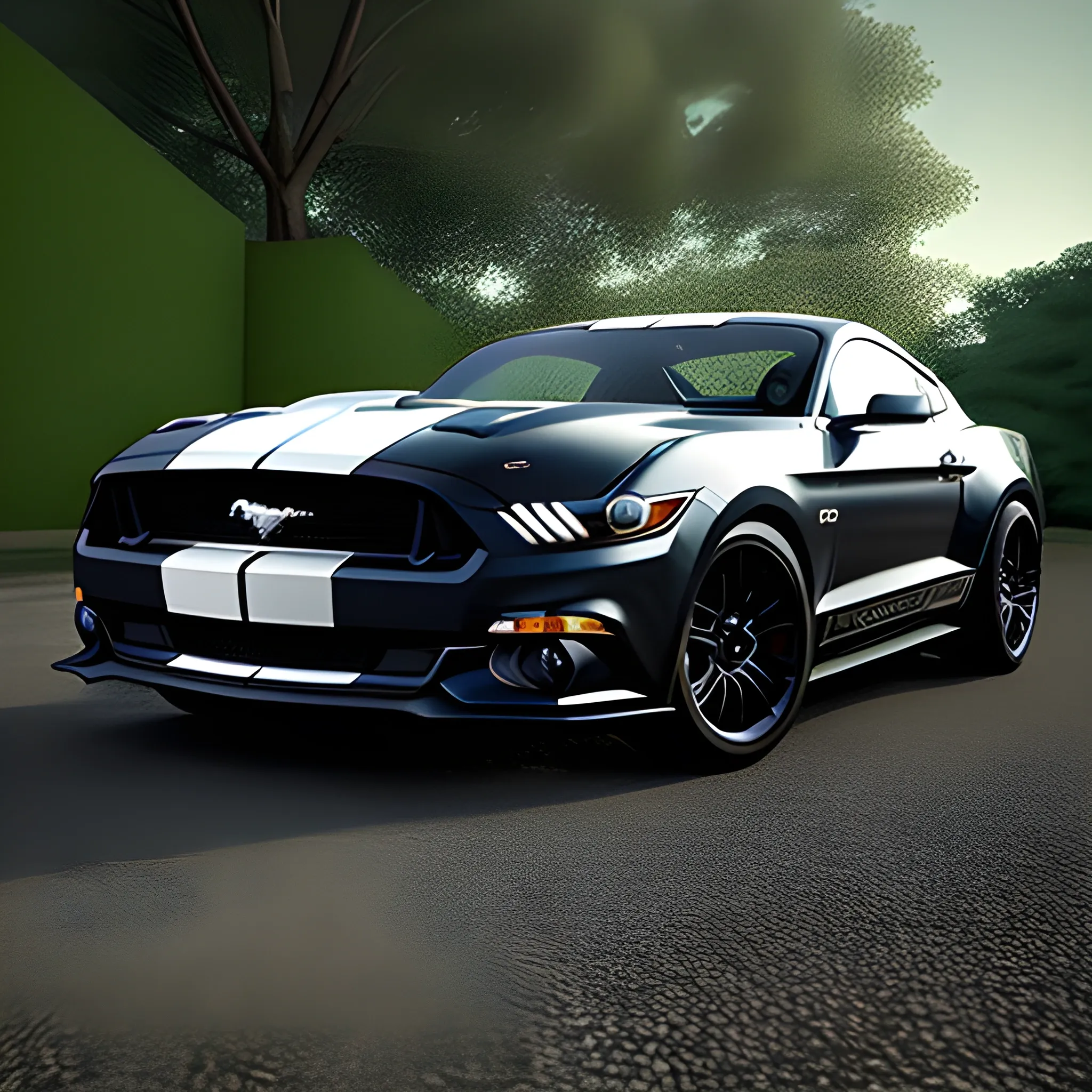 Ford Mustang Black Modified Costa Rica Picture With Iphone Arthub Ai