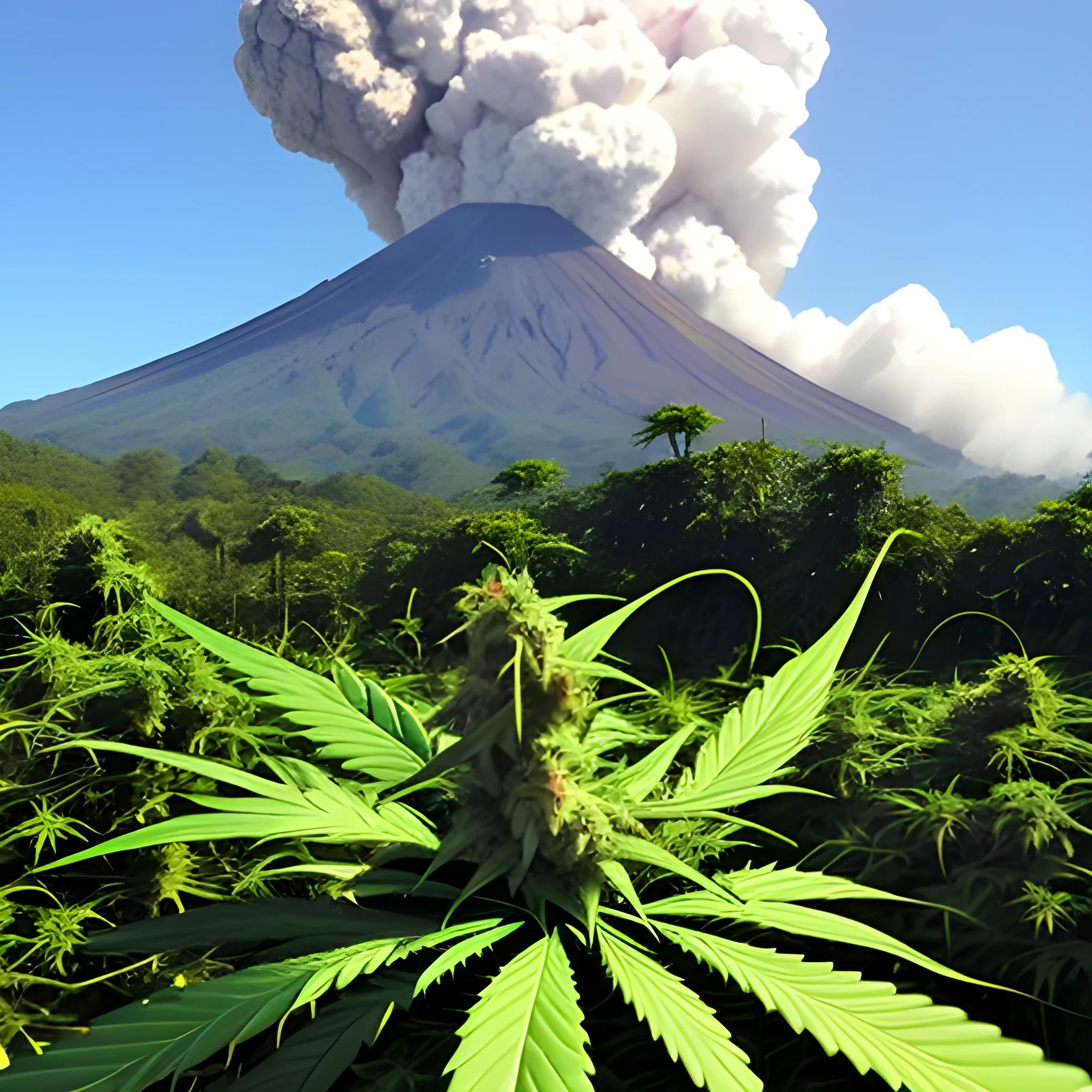 cannabis, Costa Rica, nature, Volcan
