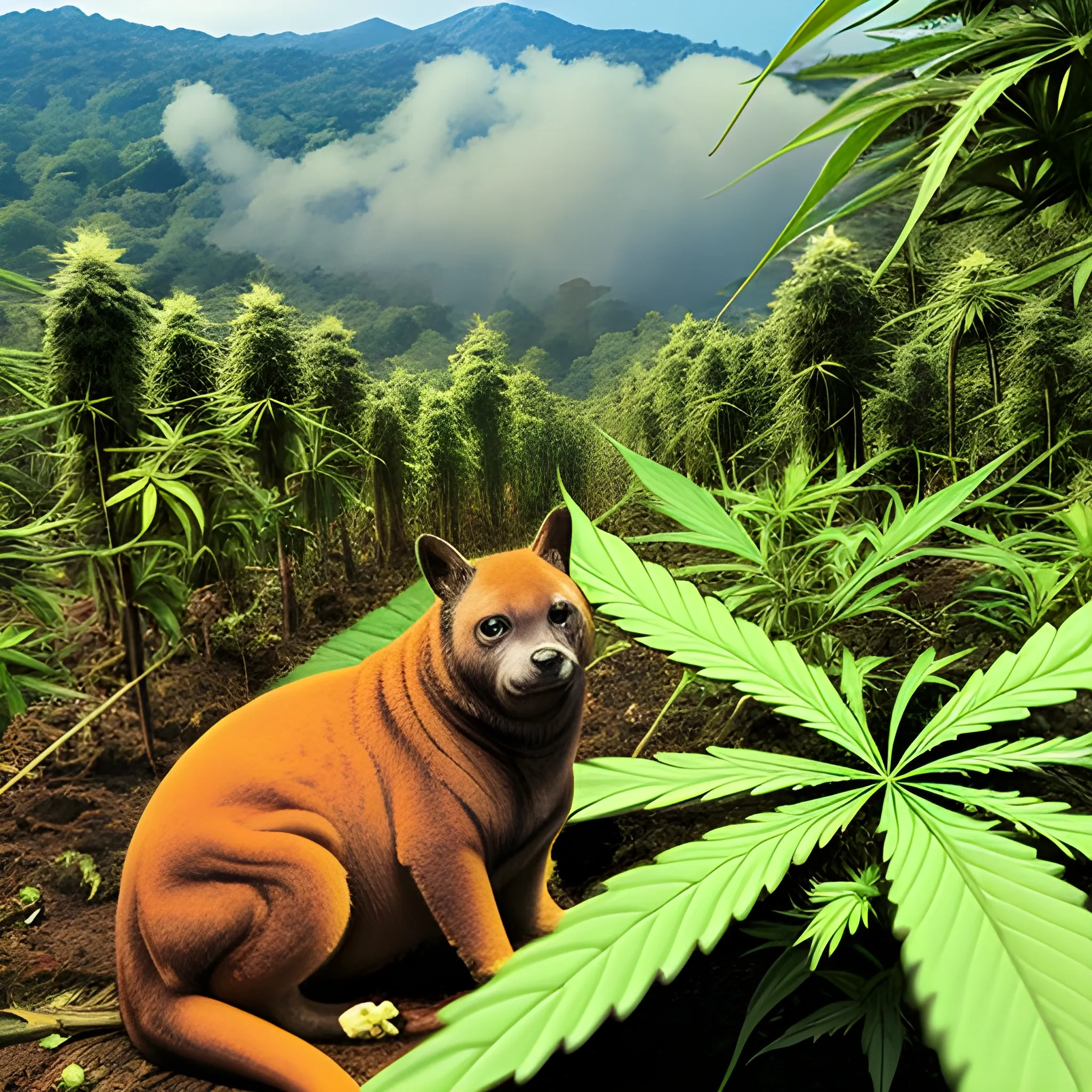 cannabis, Costa Rica, nature, Volcan, animals, coffee


