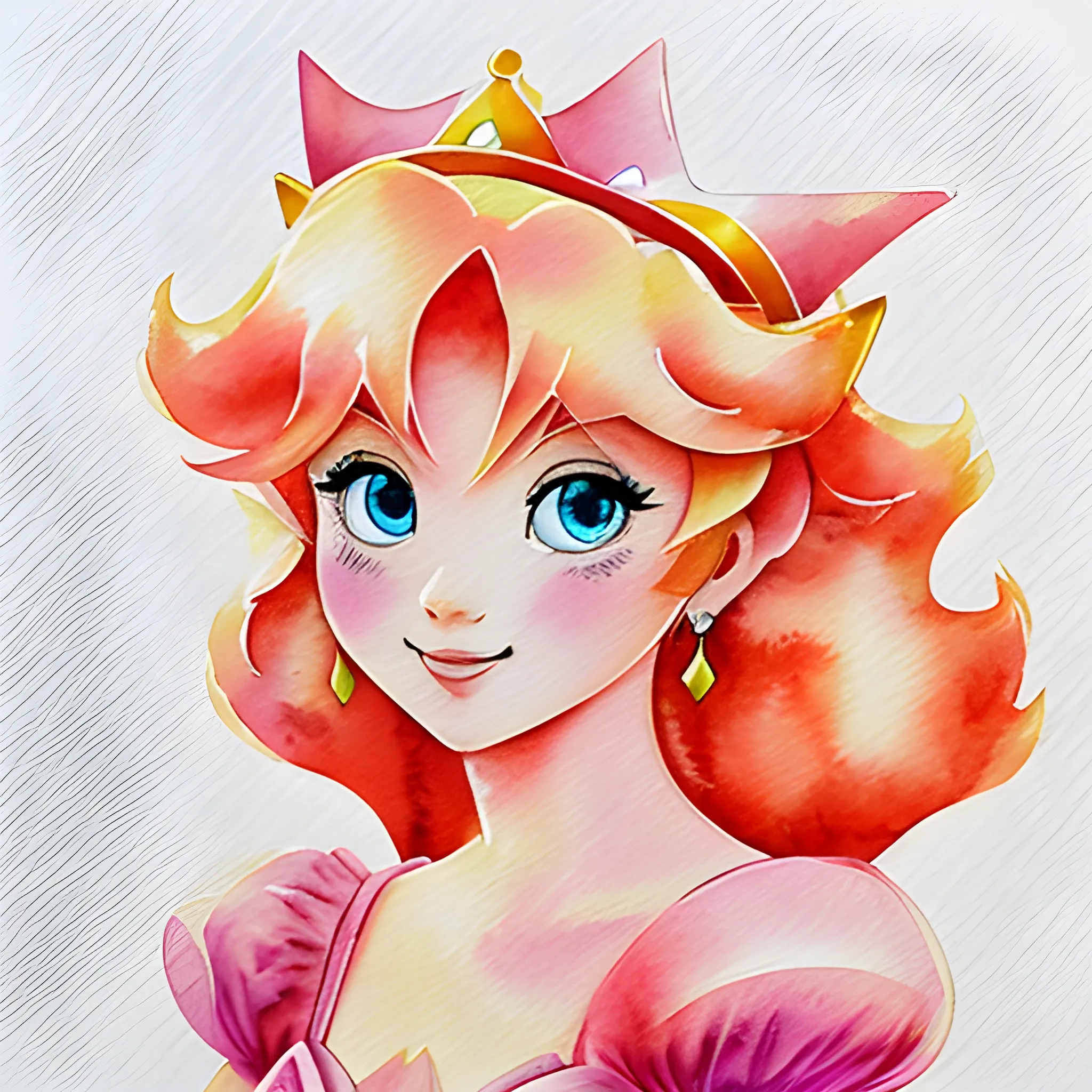 Princess Peach, Water Color