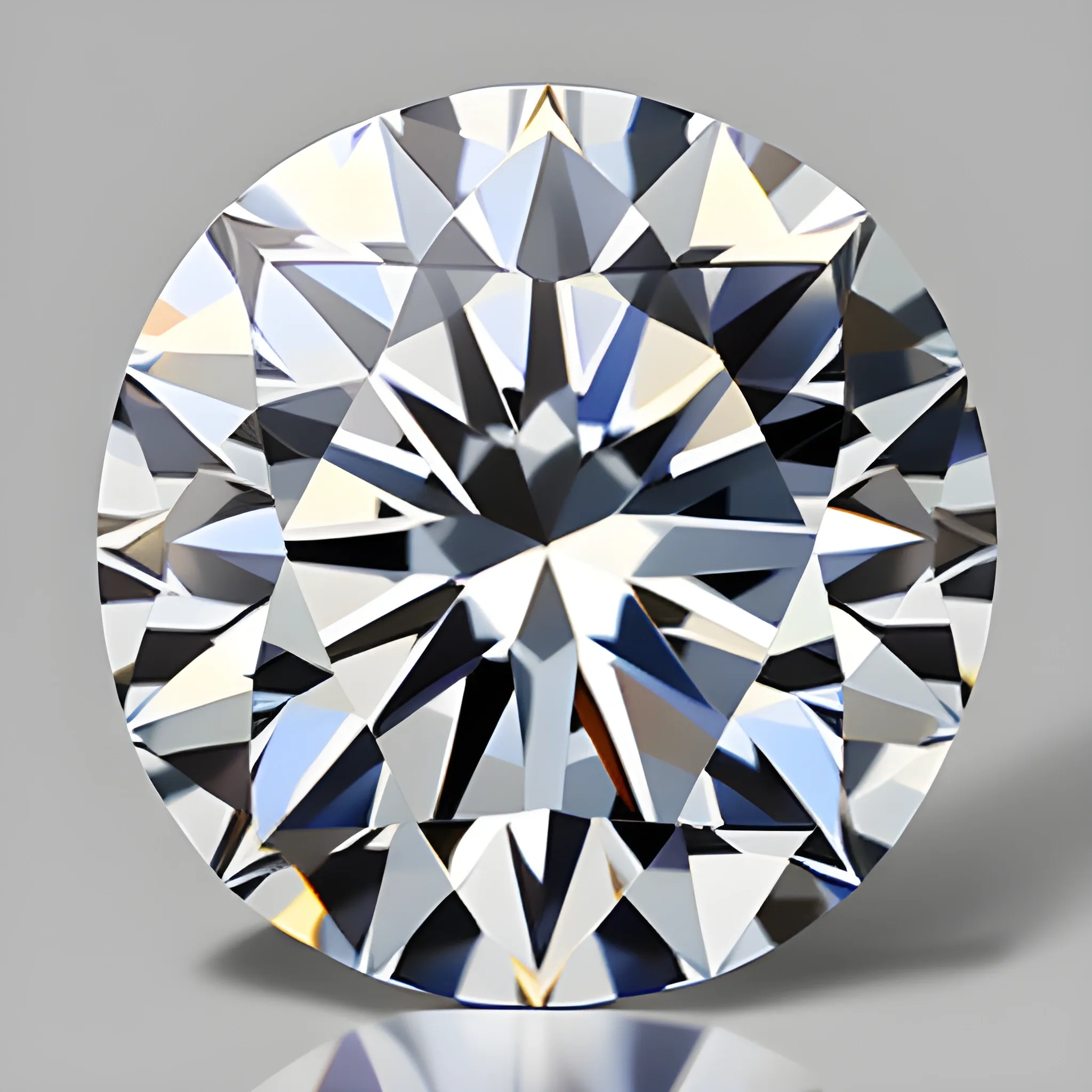 large diamond cut into small pieces, Cartoon