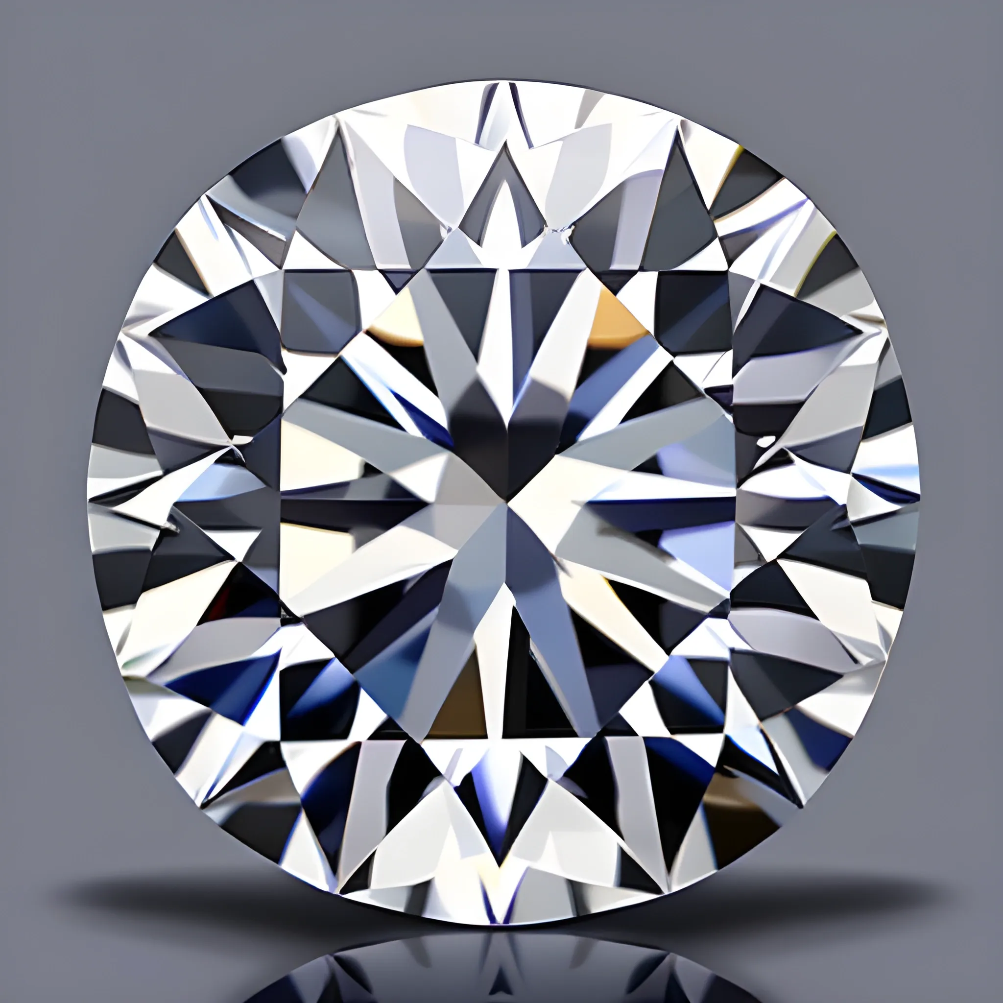 large diamond shattered into small pieces of diamonds, Cartoon