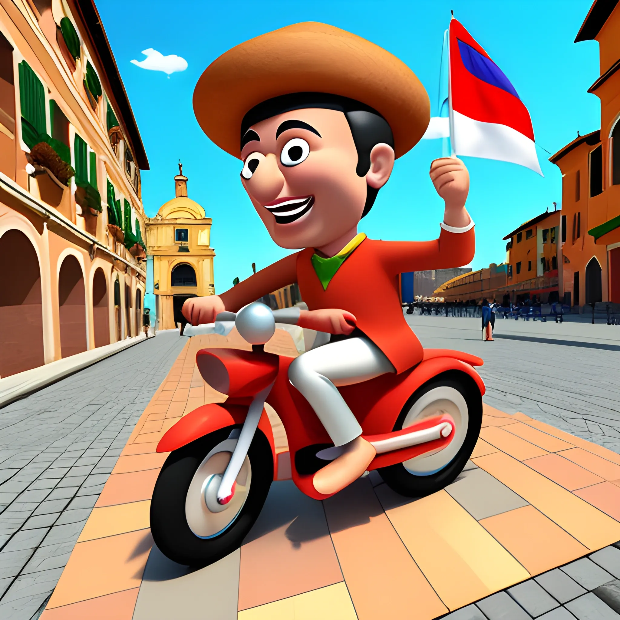 Toda la cultura italiana, 3D, Cartoon