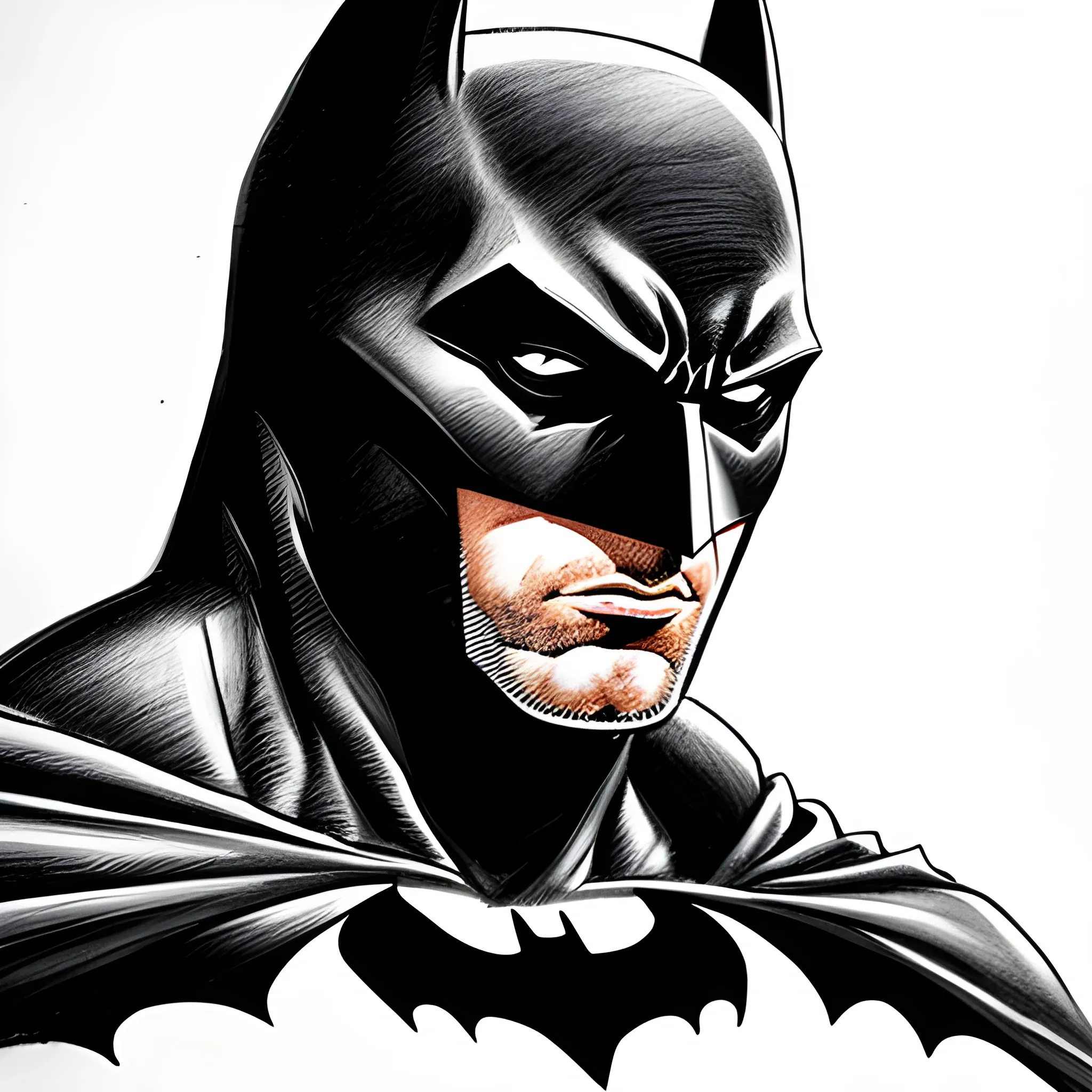 Batman Head Study 1 Pencil | Batman, Comic drawing, Face drawing reference