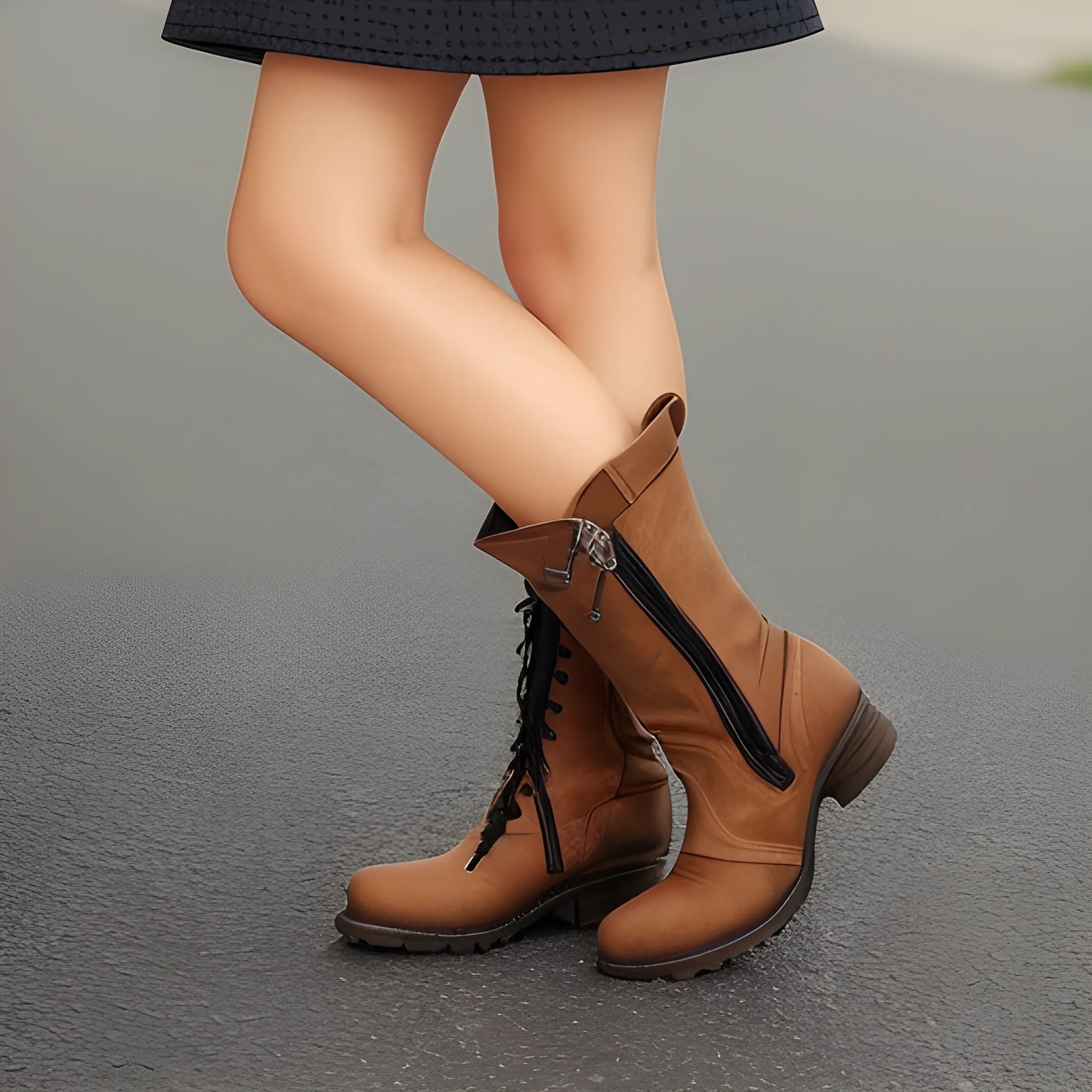 beauty  boot mixed skin dress less woman
