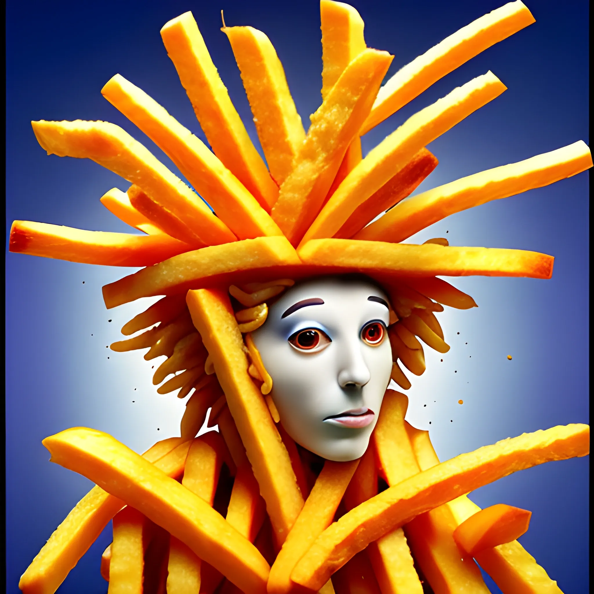 Personification of French fries, Trippy