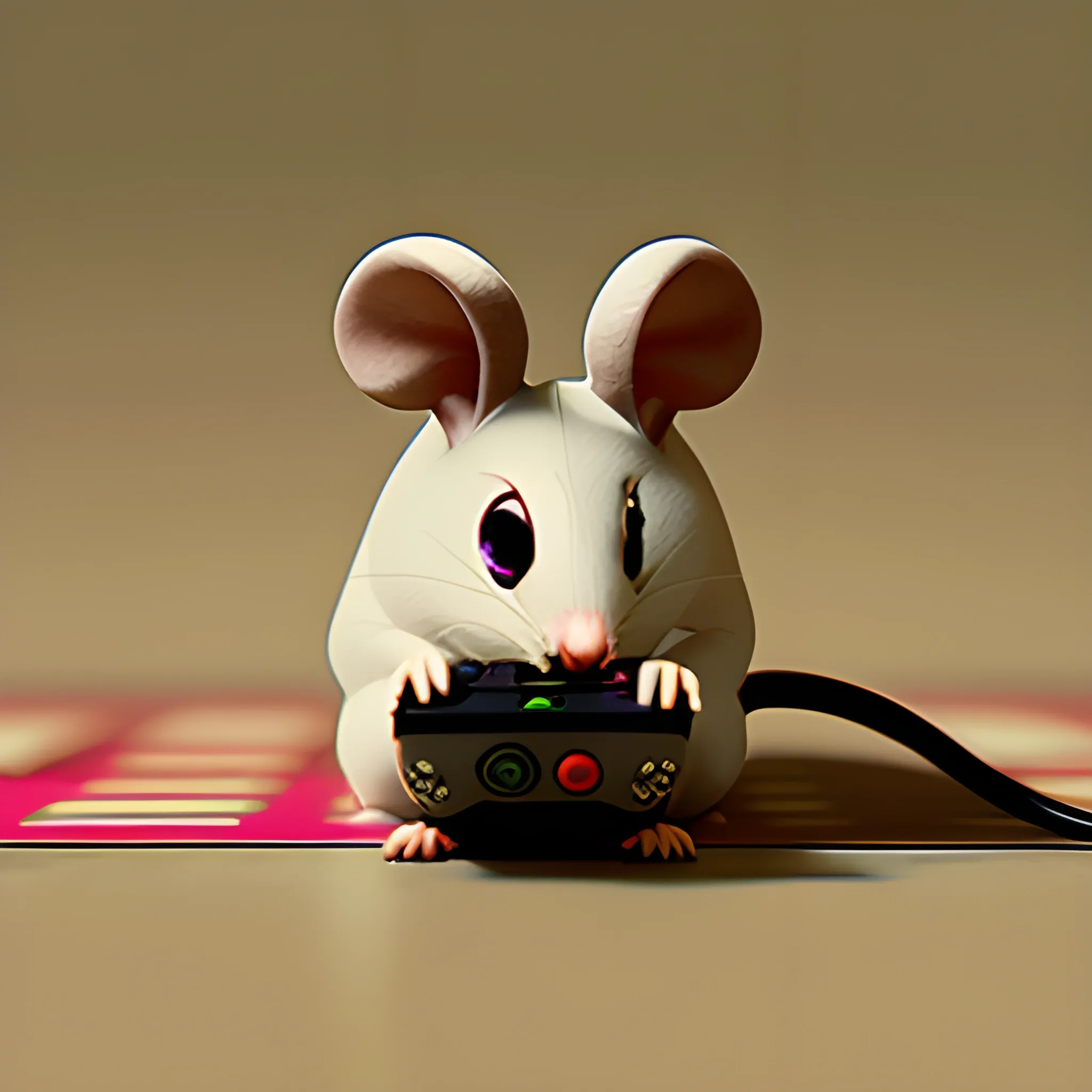 Mouse playing games, gamefi, Trippy