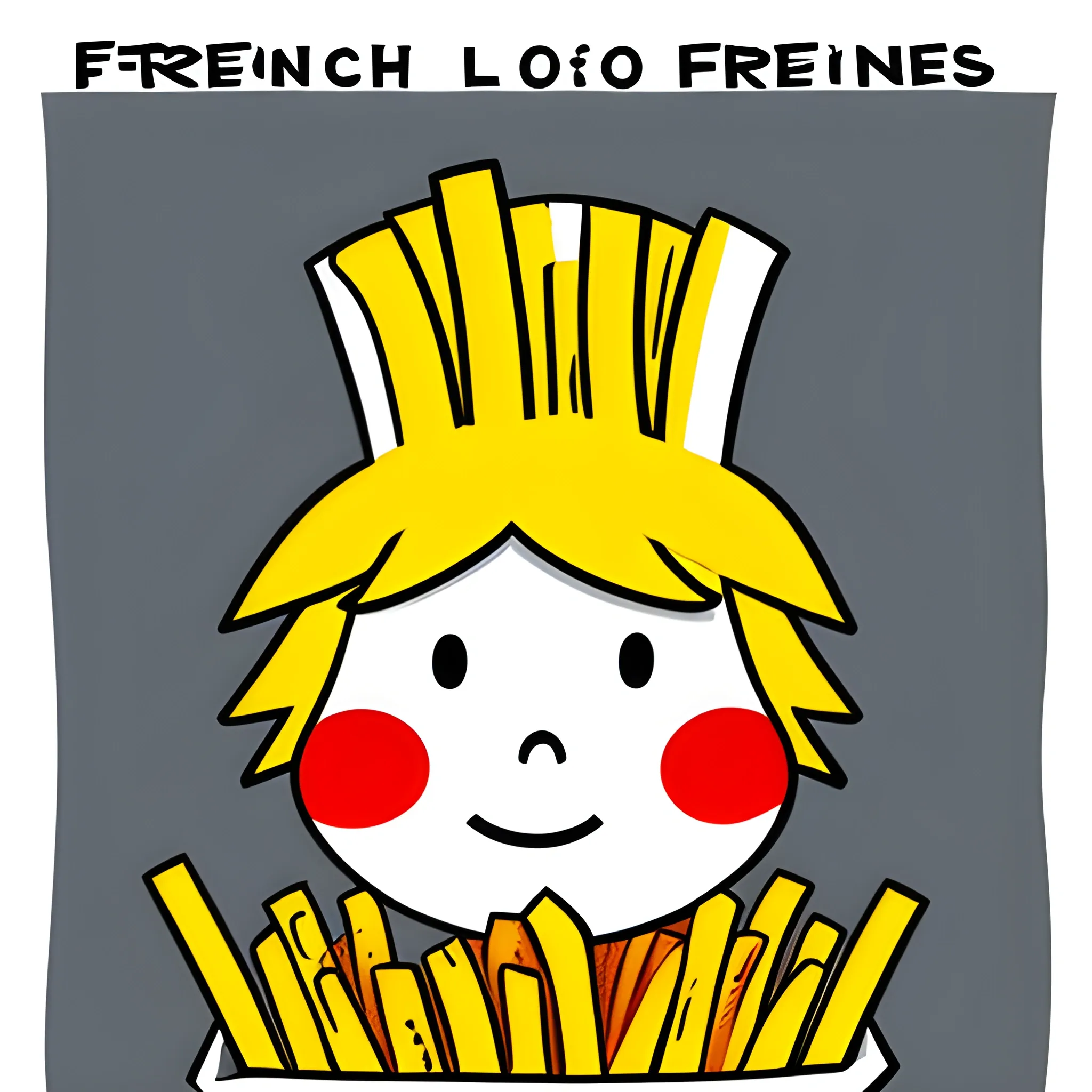 Personification of French fries, Cartoon