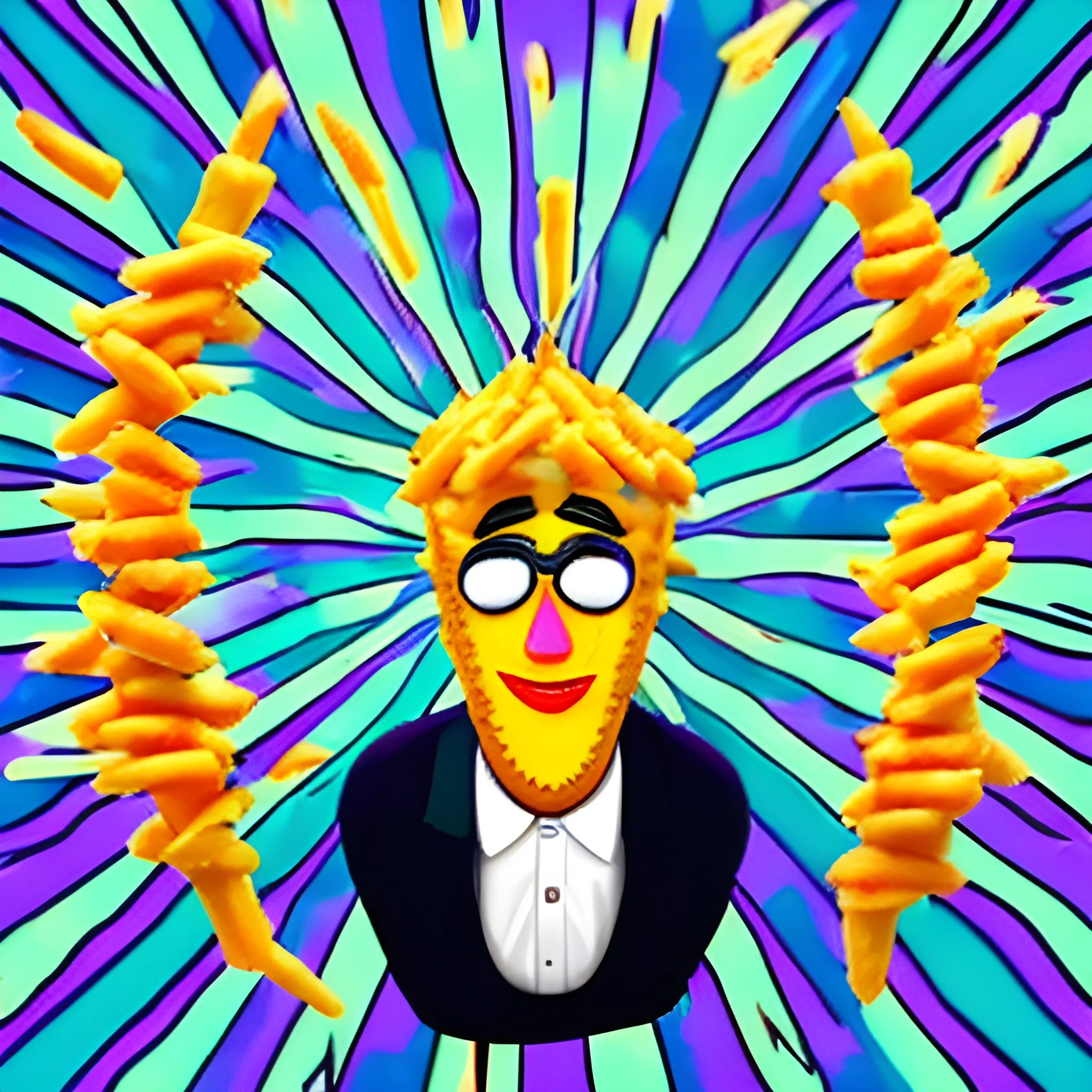 Personification of French fries, Trippy