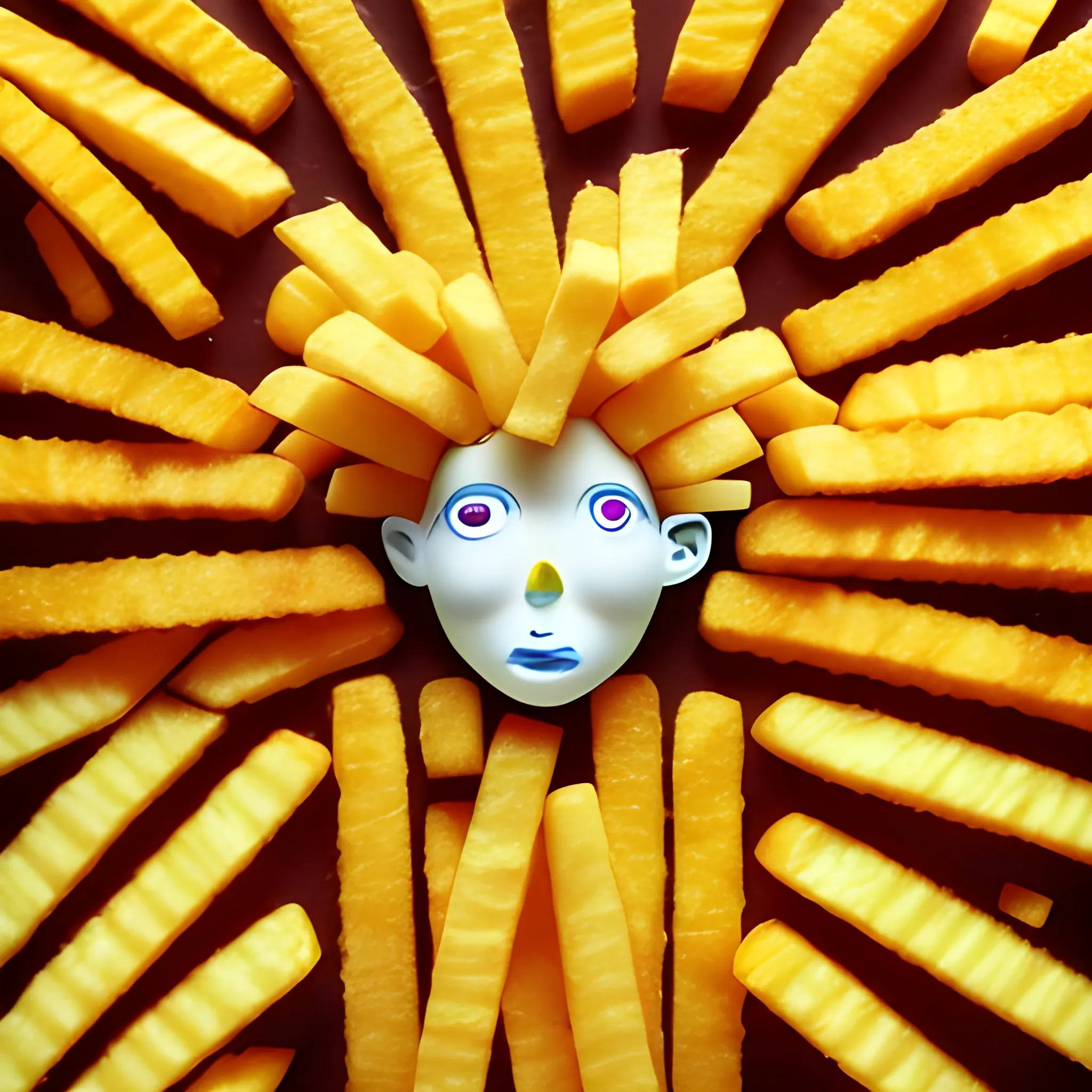 Personification of French fries, Trippy