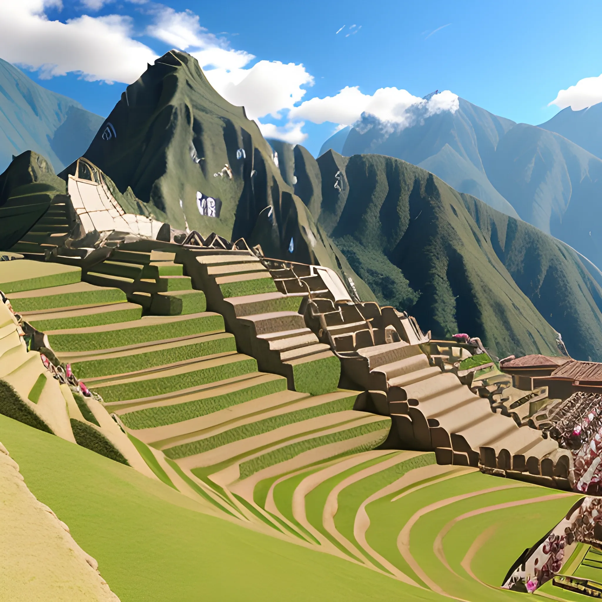 the country peru entertaining, 3D