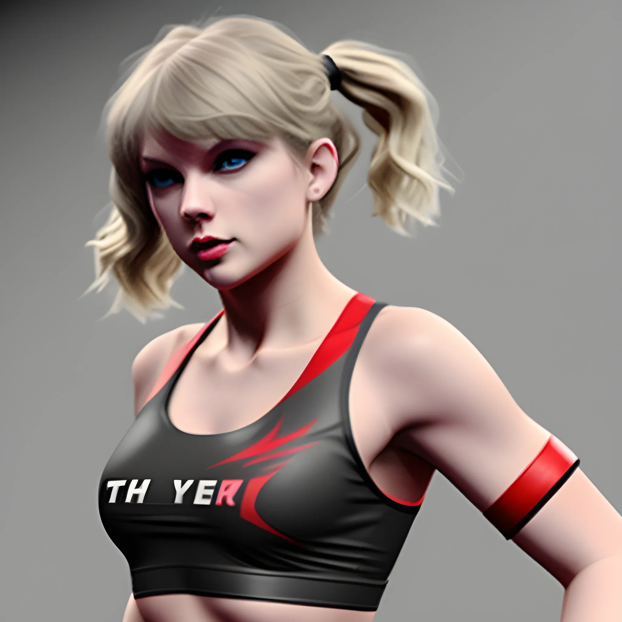 Taylor swift as an mma fighter , 3D