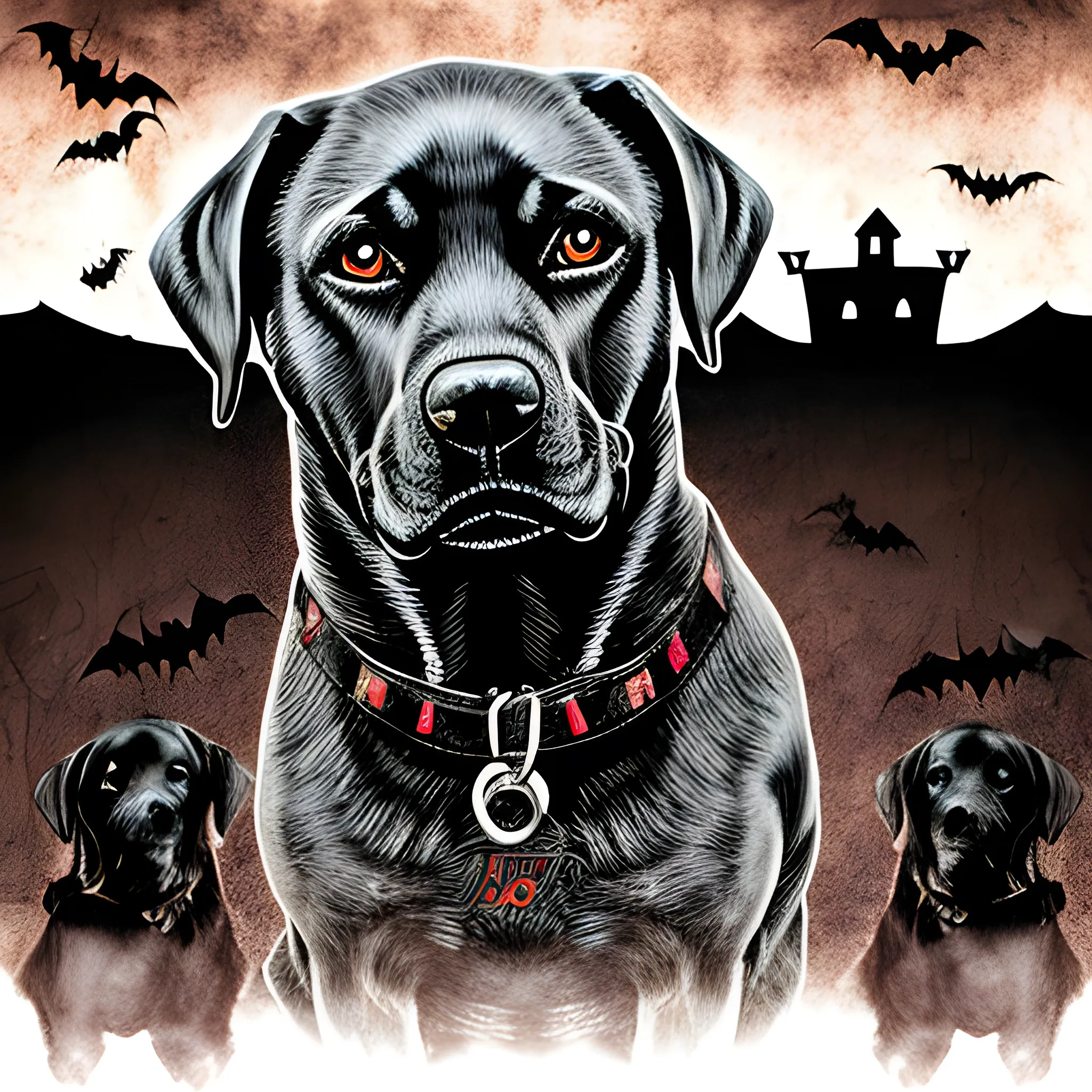 spooky labrador from hell