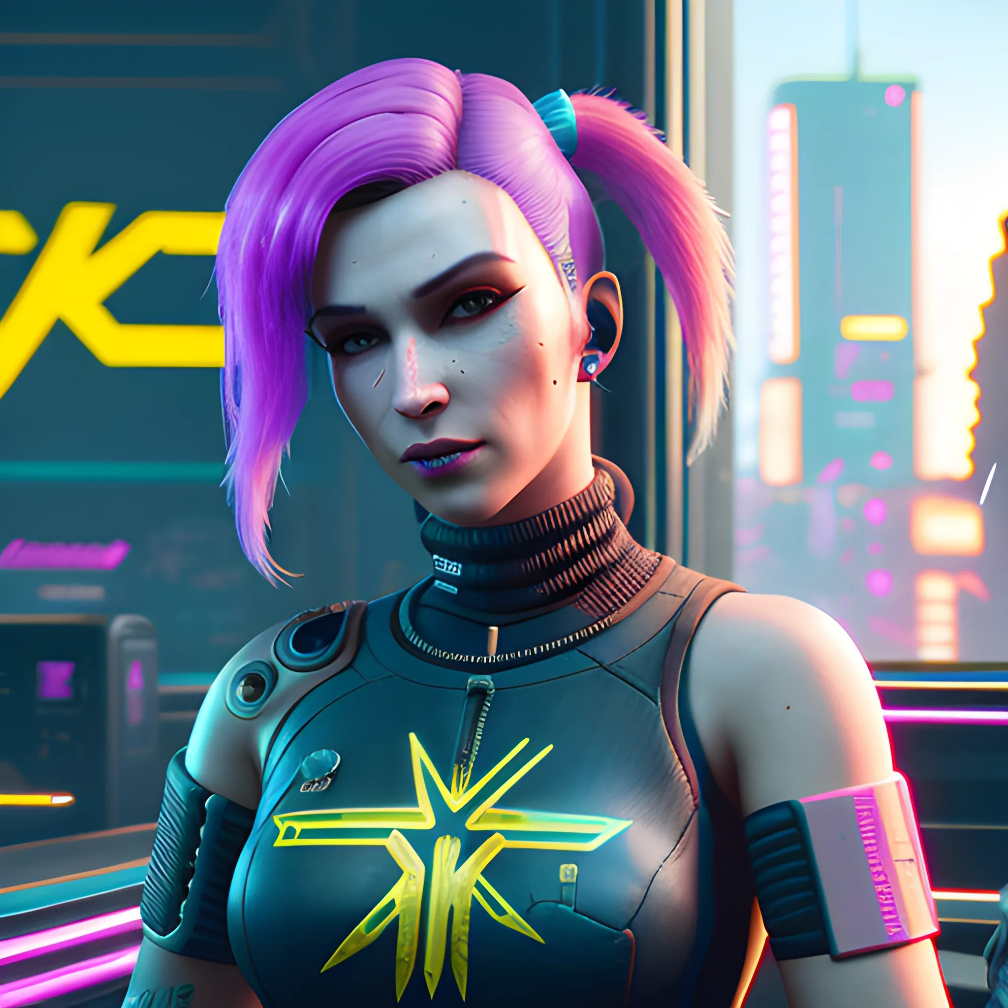 , 3D Cyberpunk 2077 judy - Arthub.ai