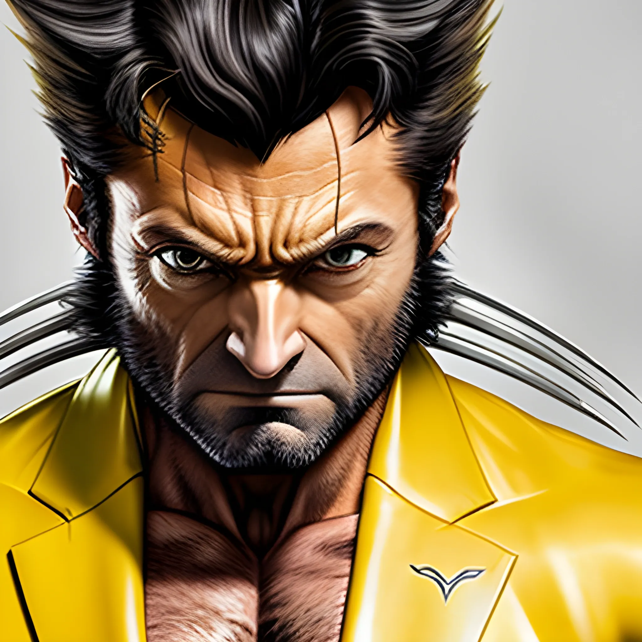 wolverine with his yellow suit