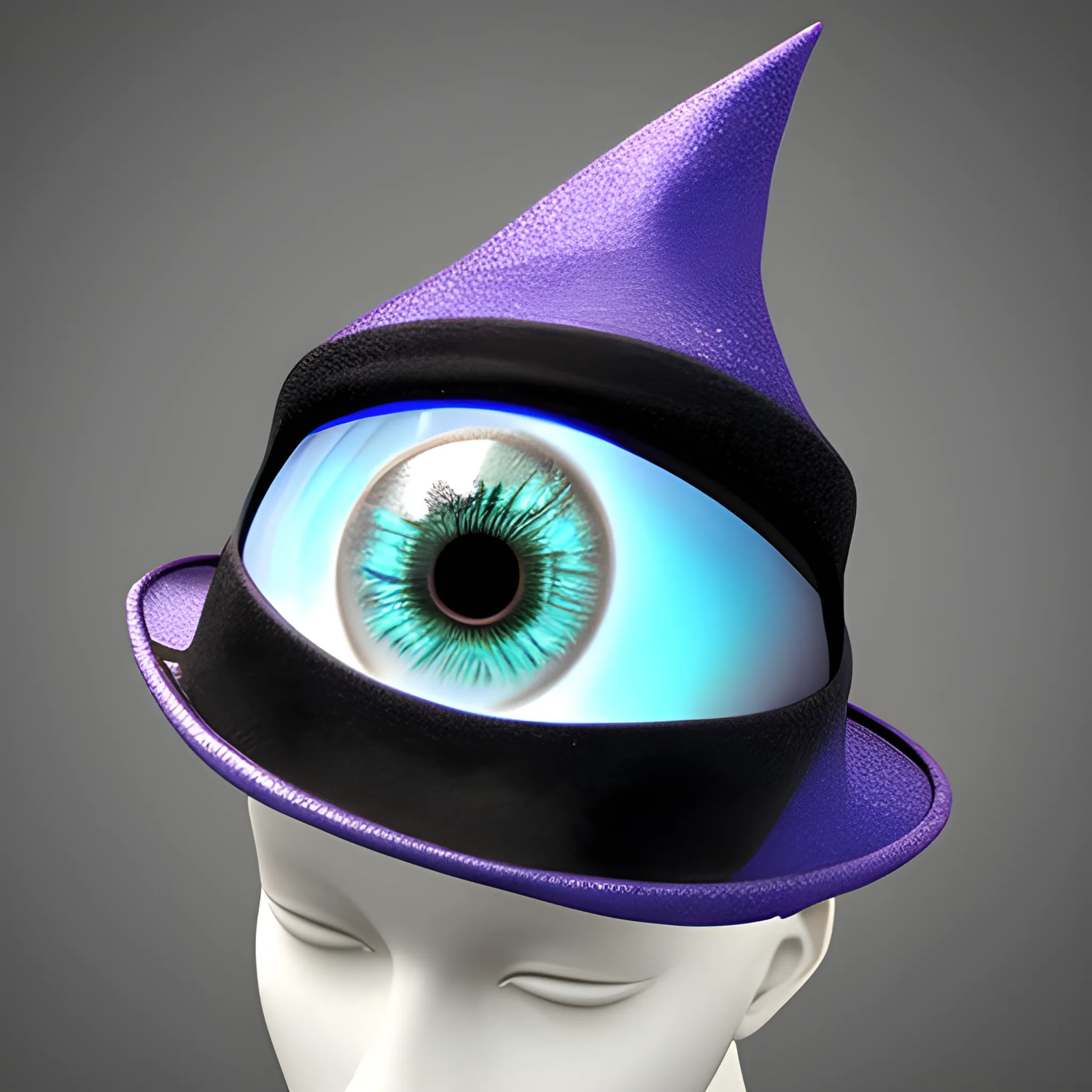 wizard hat eyeball crystal 