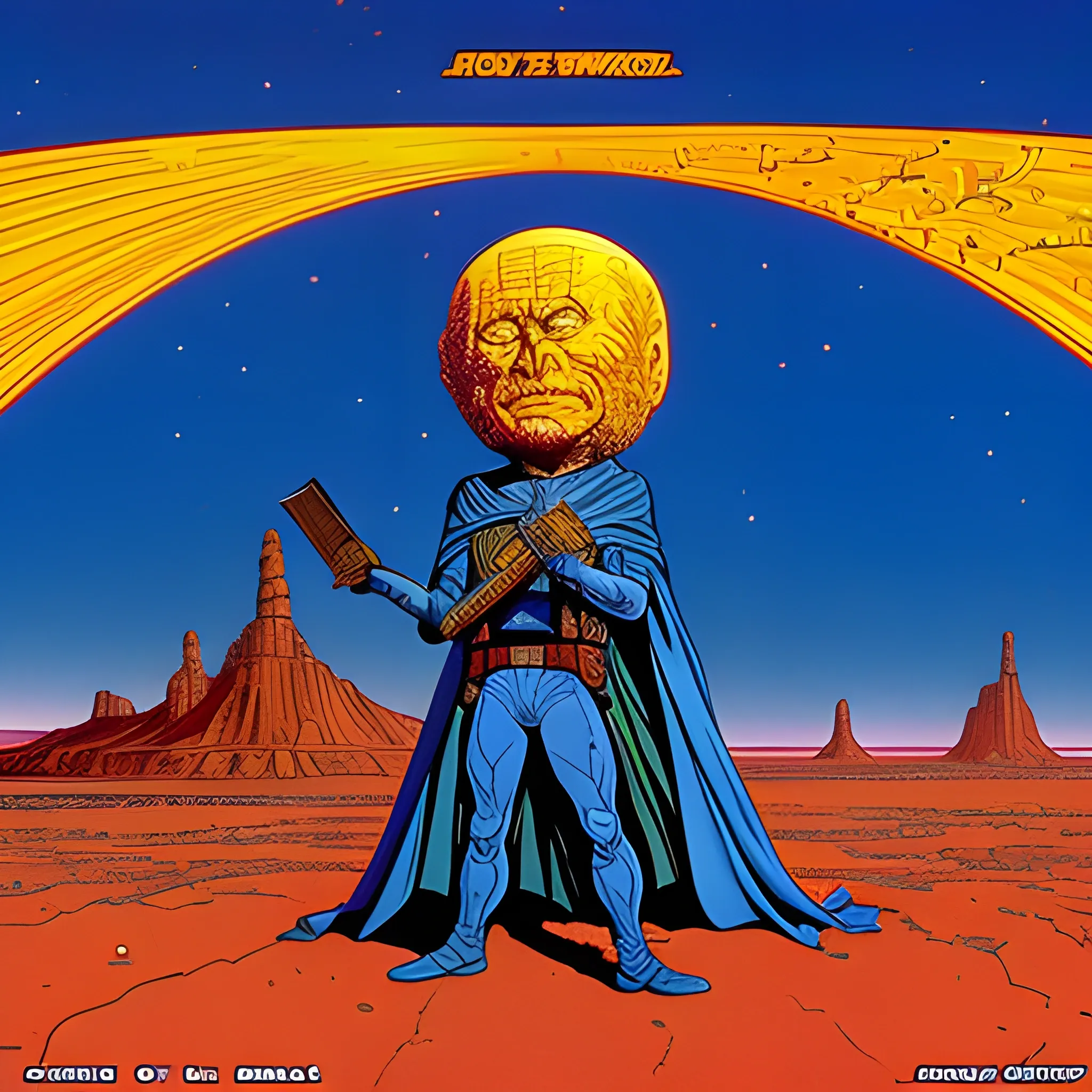 a scene from the book war of the world in jean giraud's art style