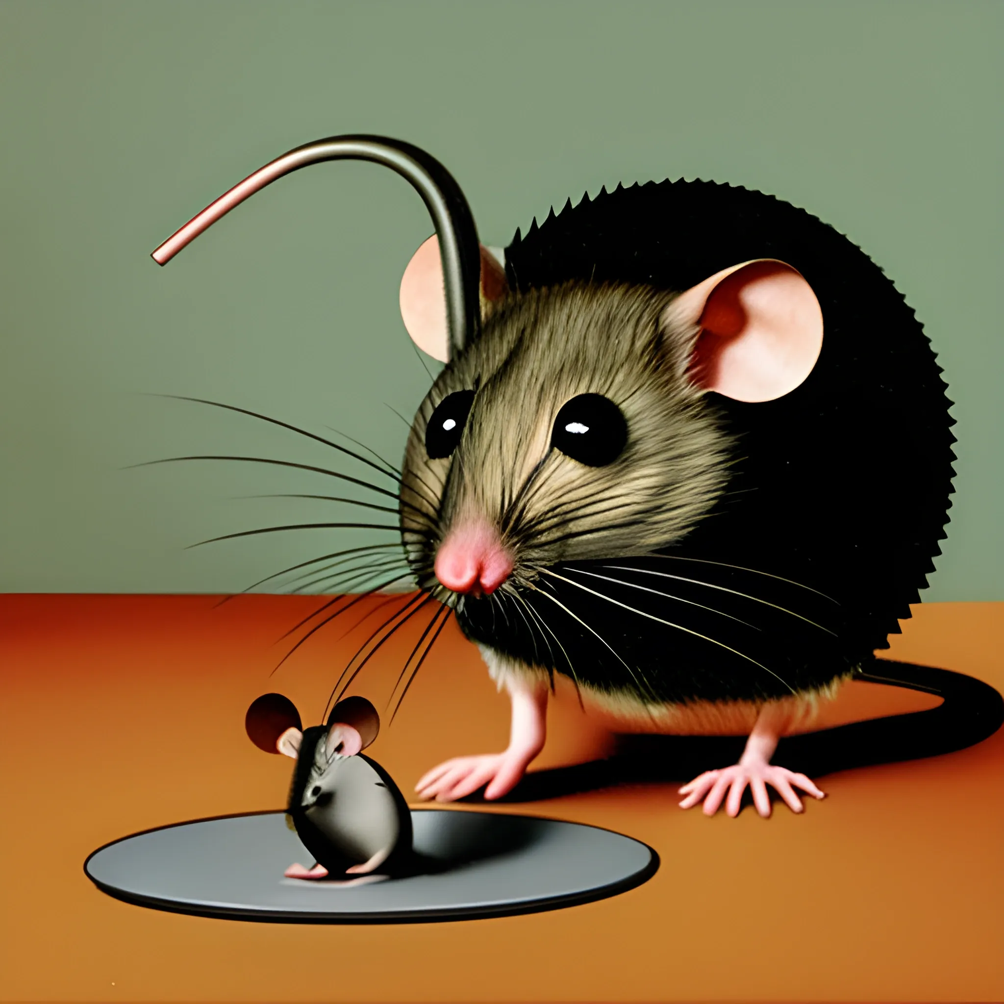 mouse into a trap, work of a surrealist master